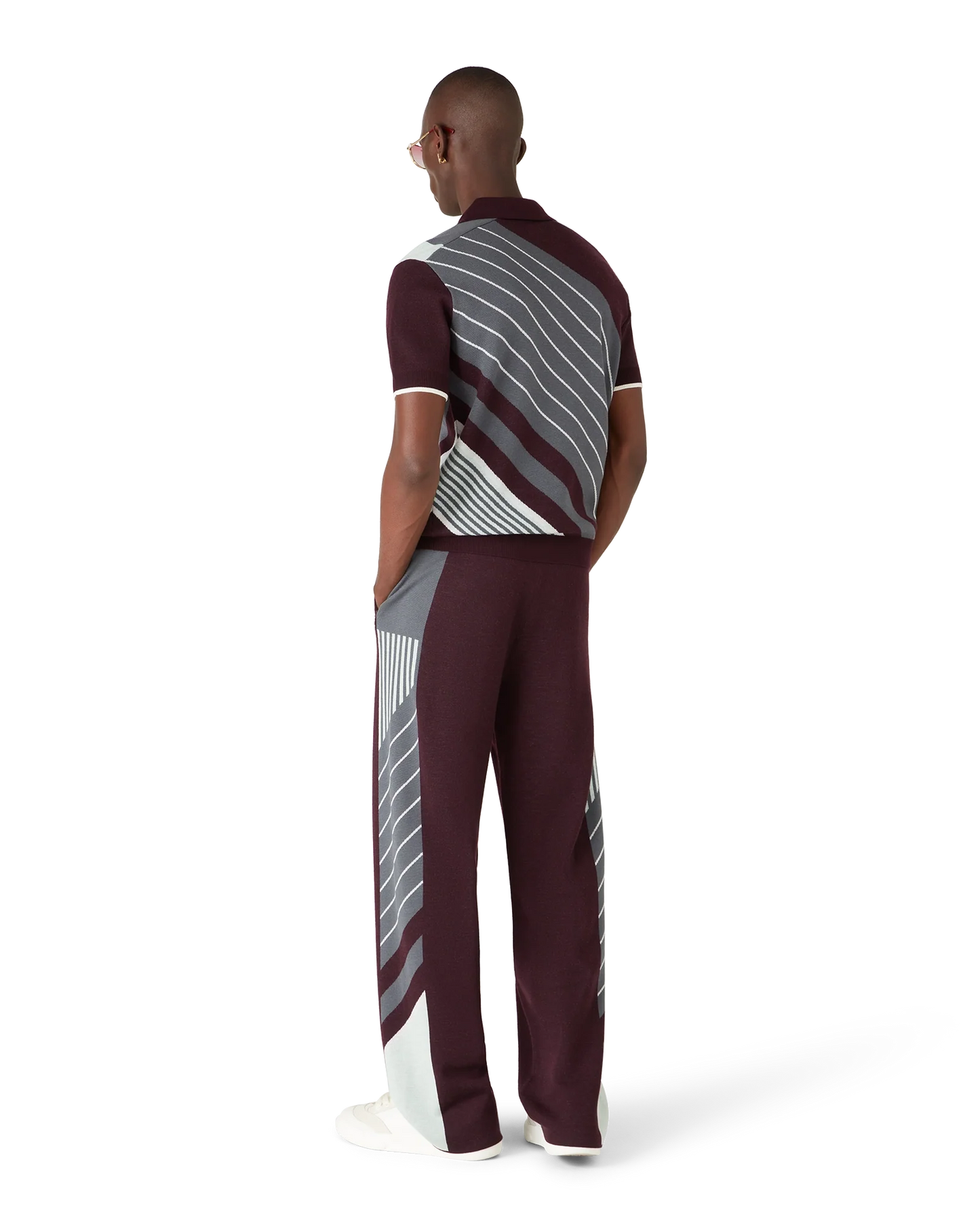 Merino Diagonal Tennis Polo