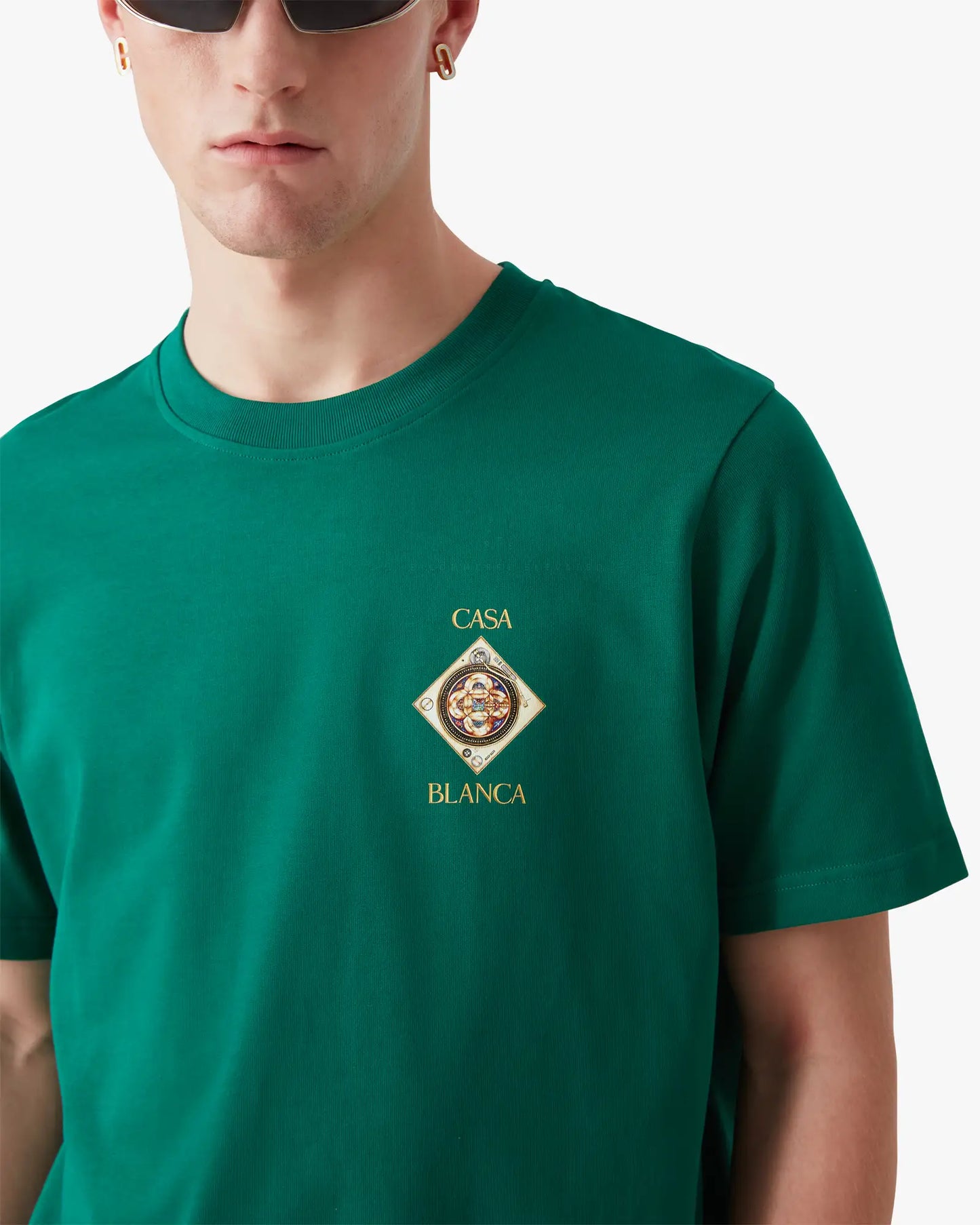 Grünes Plafond Orne De Musique Kurzarm-T-Shirt