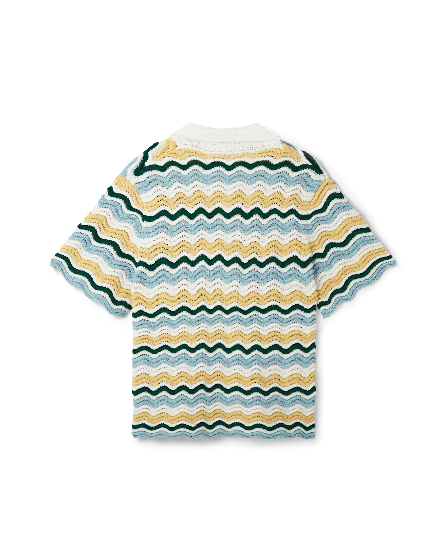 Wavy Short Sleeve Boucle Shirt