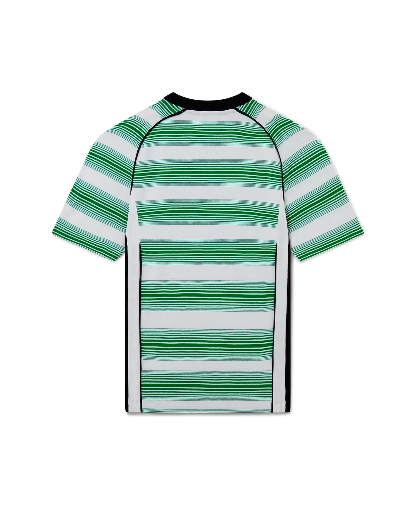 Gestreiftes T-Shirt mit Farbverlauf und kurzen Ärmeln