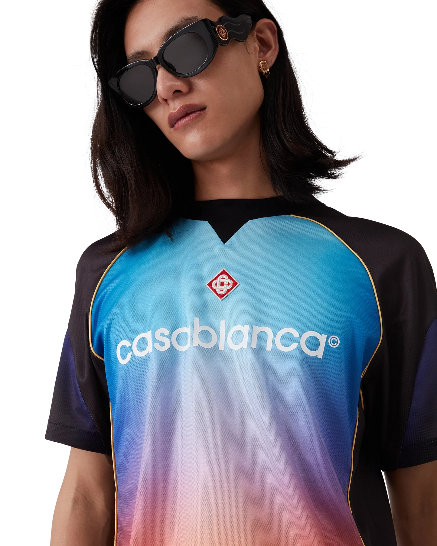 Gradient Short Sleeve Football Shirt