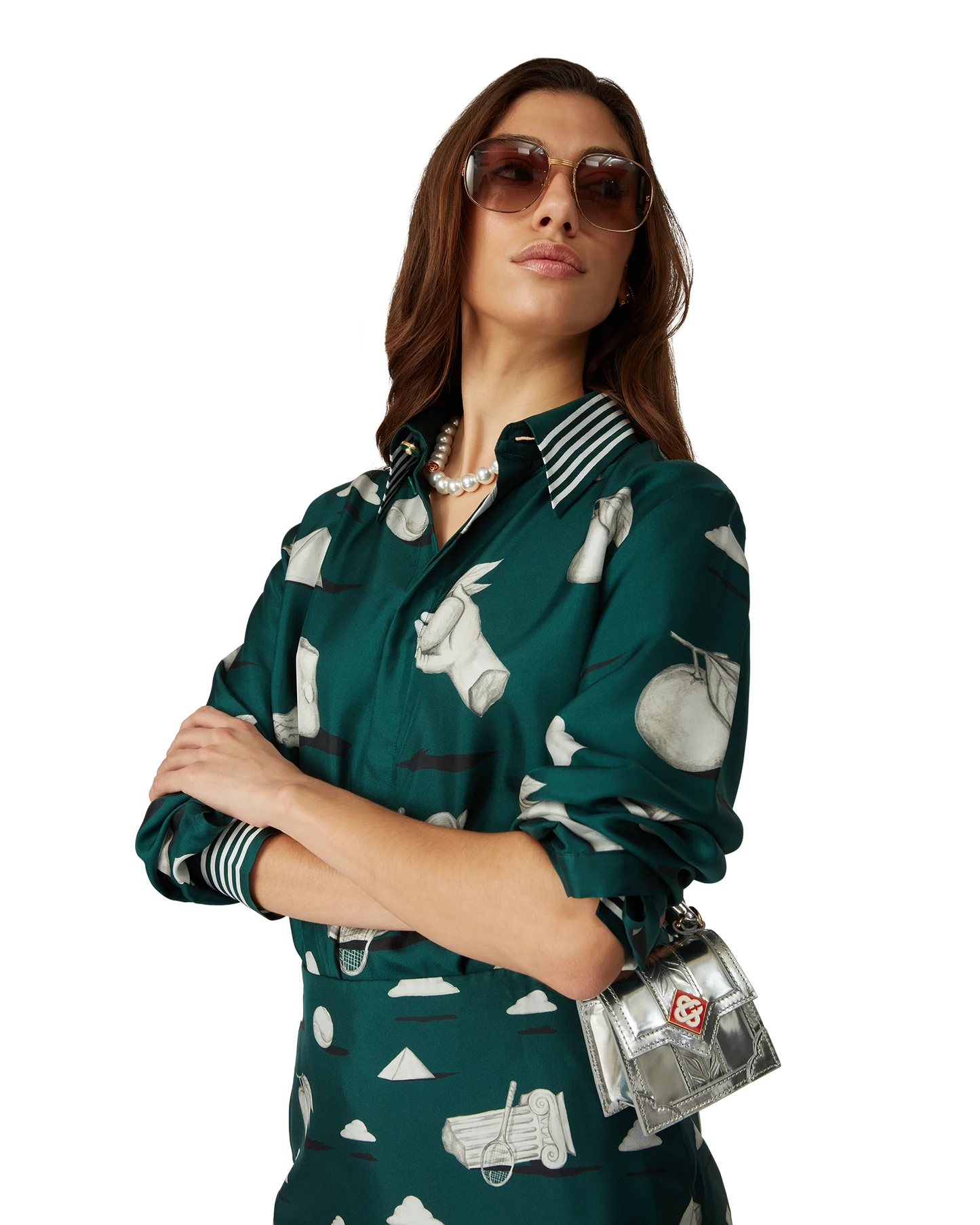 Metaphysical Silk Long Sleeve Shirt