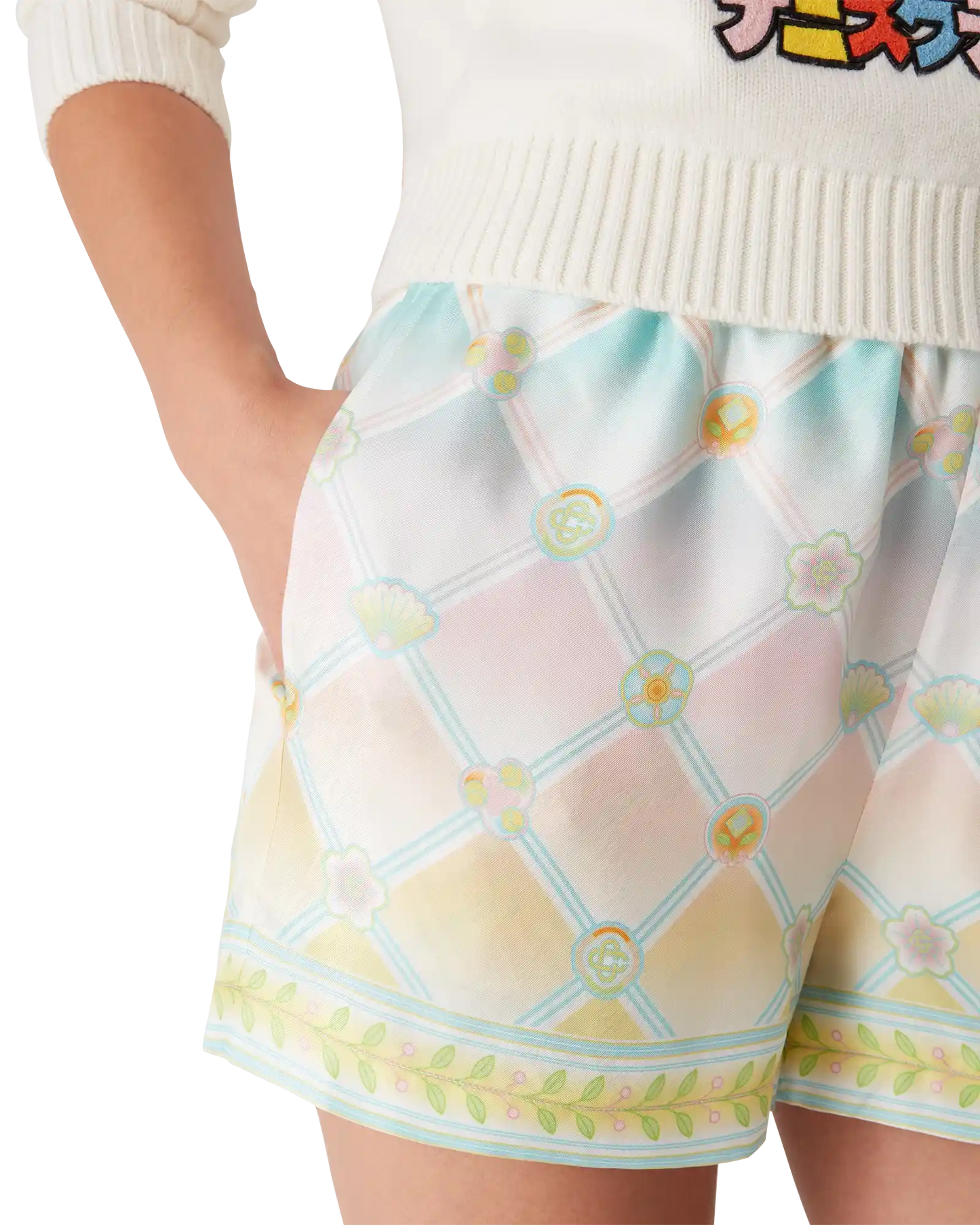 Candy Icons Silk Twill Shorts