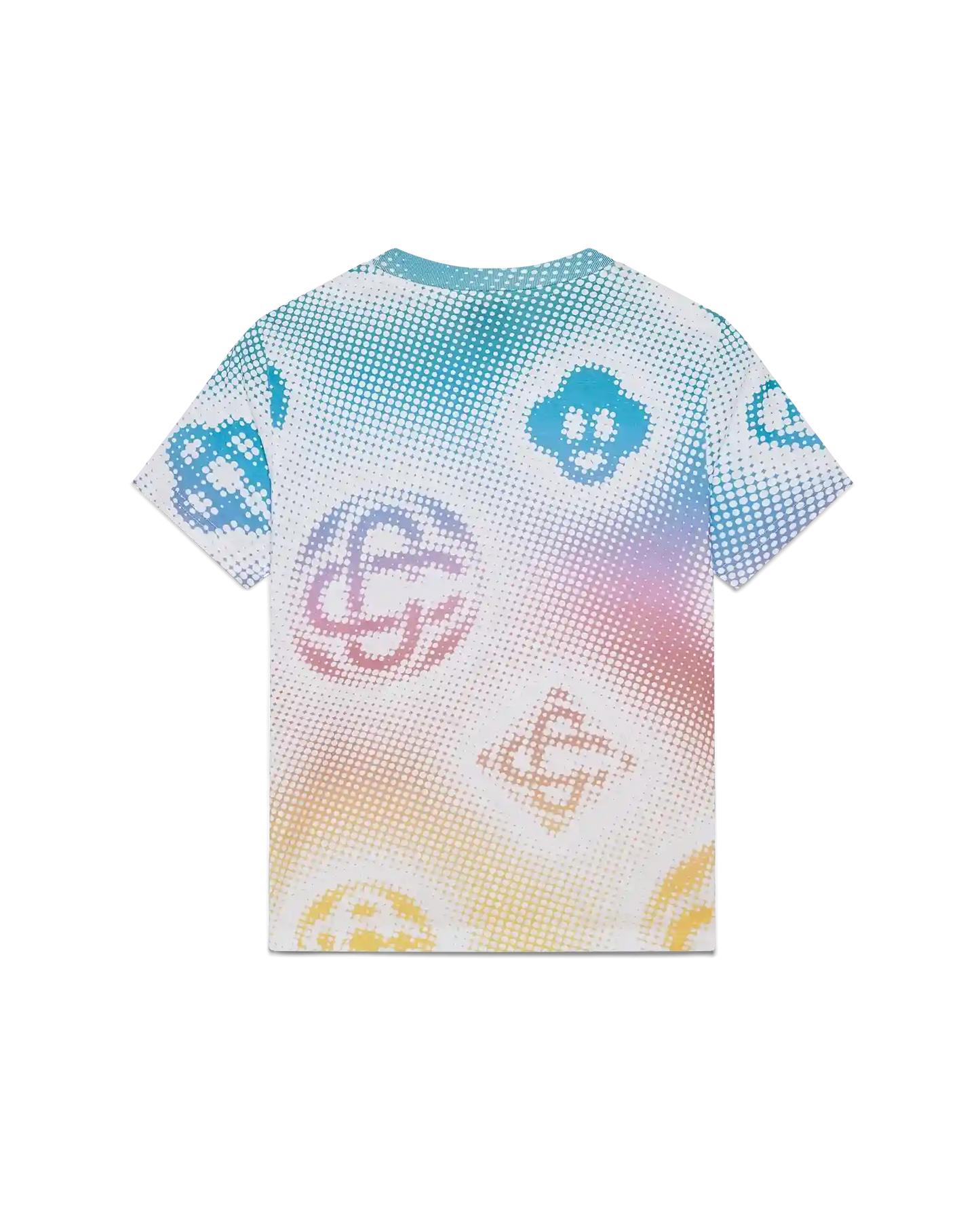 Halftone Logo Fitted Short Sleeve T-Shirt