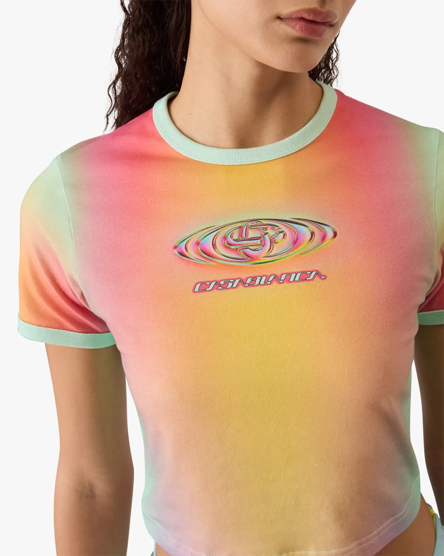 Baby-Kurzarm-T-Shirt mit Glasverlauf-Print