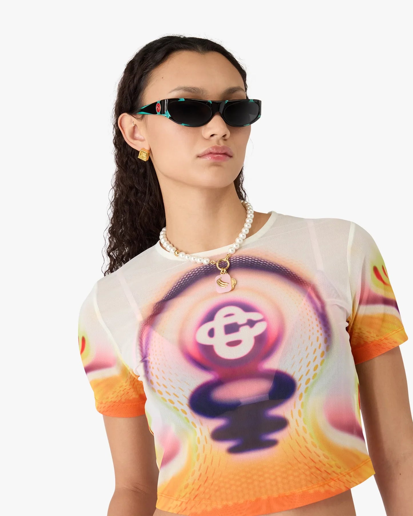 Sporchid Printed Mesh Baby Short Sleeve T-Shirt