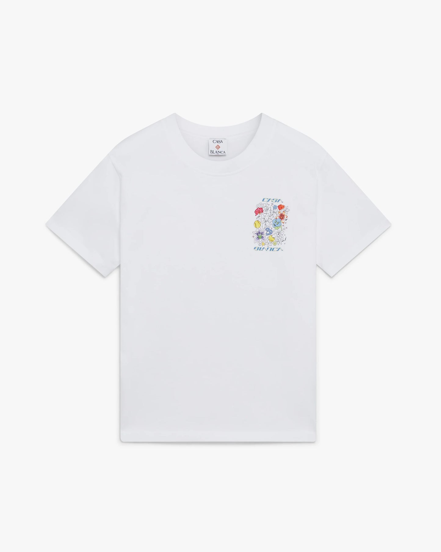 White Graffiti Short Sleeve T-Shirt