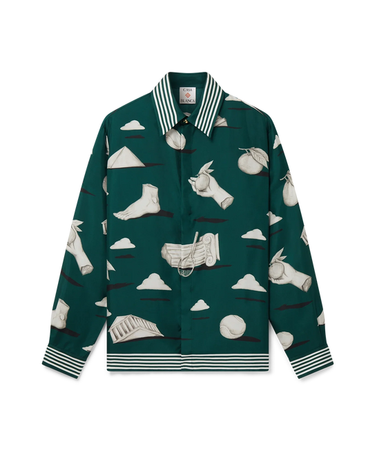 Metaphysical Long Sleeve Silk Shirt