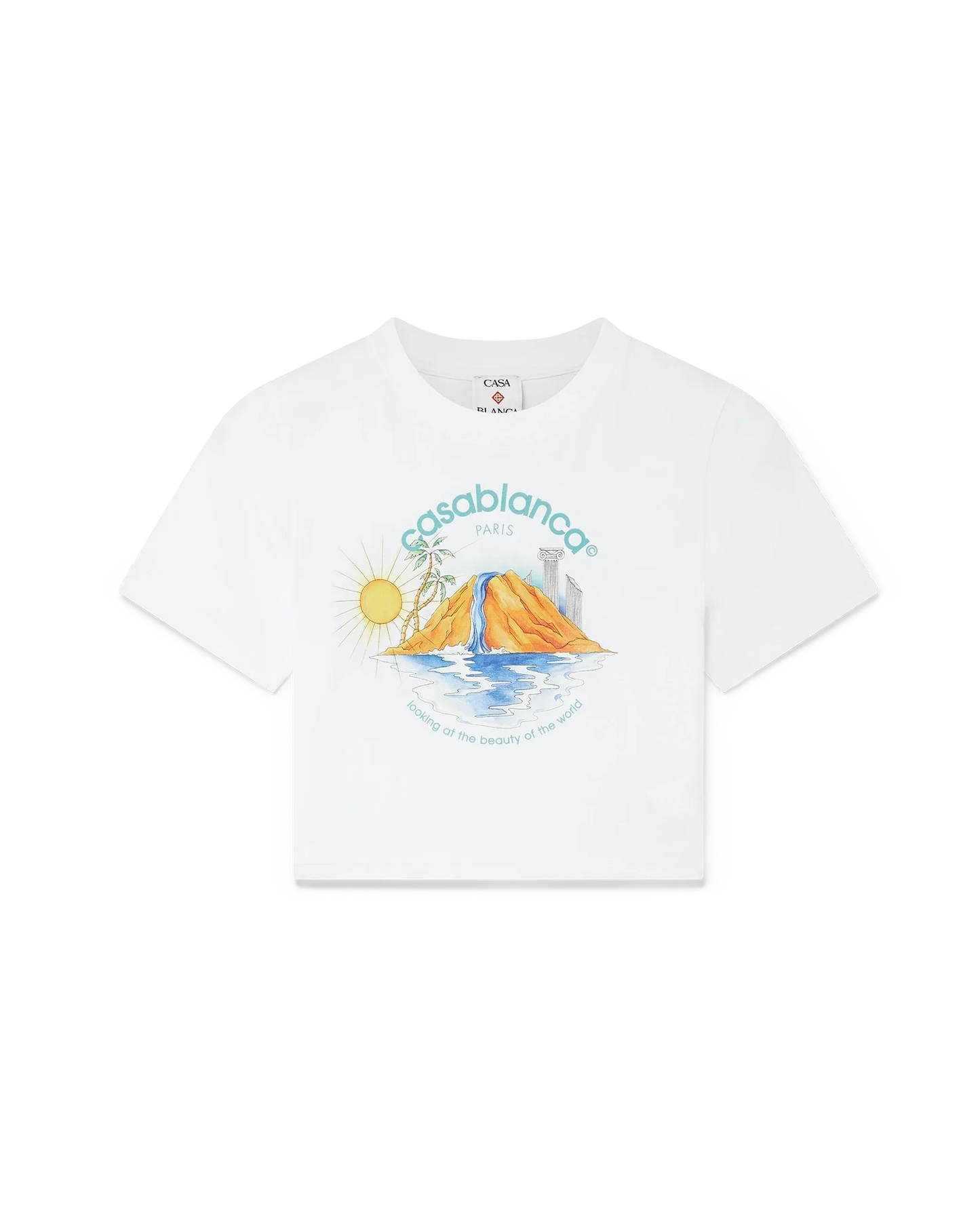 Oasis Cropped T-Shirt mit kurzen Ärmeln