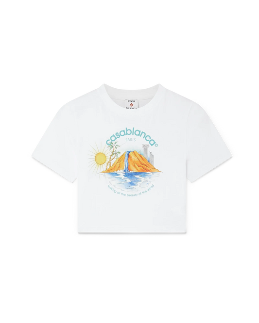 Oasis Cropped T-Shirt mit kurzen Ärmeln