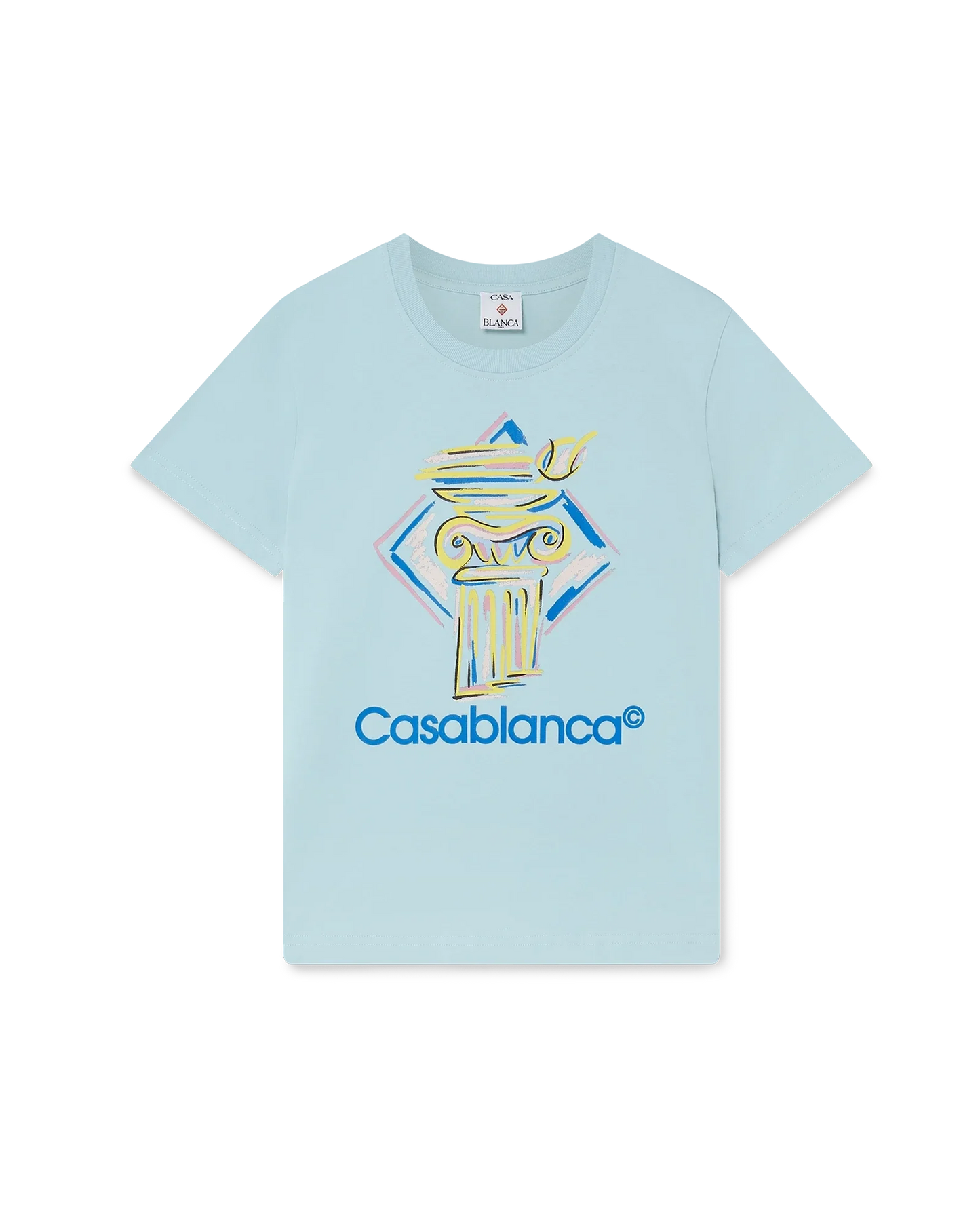 Diamantsäulen-Kurzarm-T-Shirt