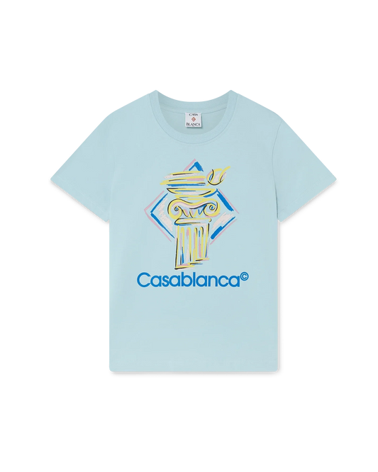 Diamantsäulen-Kurzarm-T-Shirt