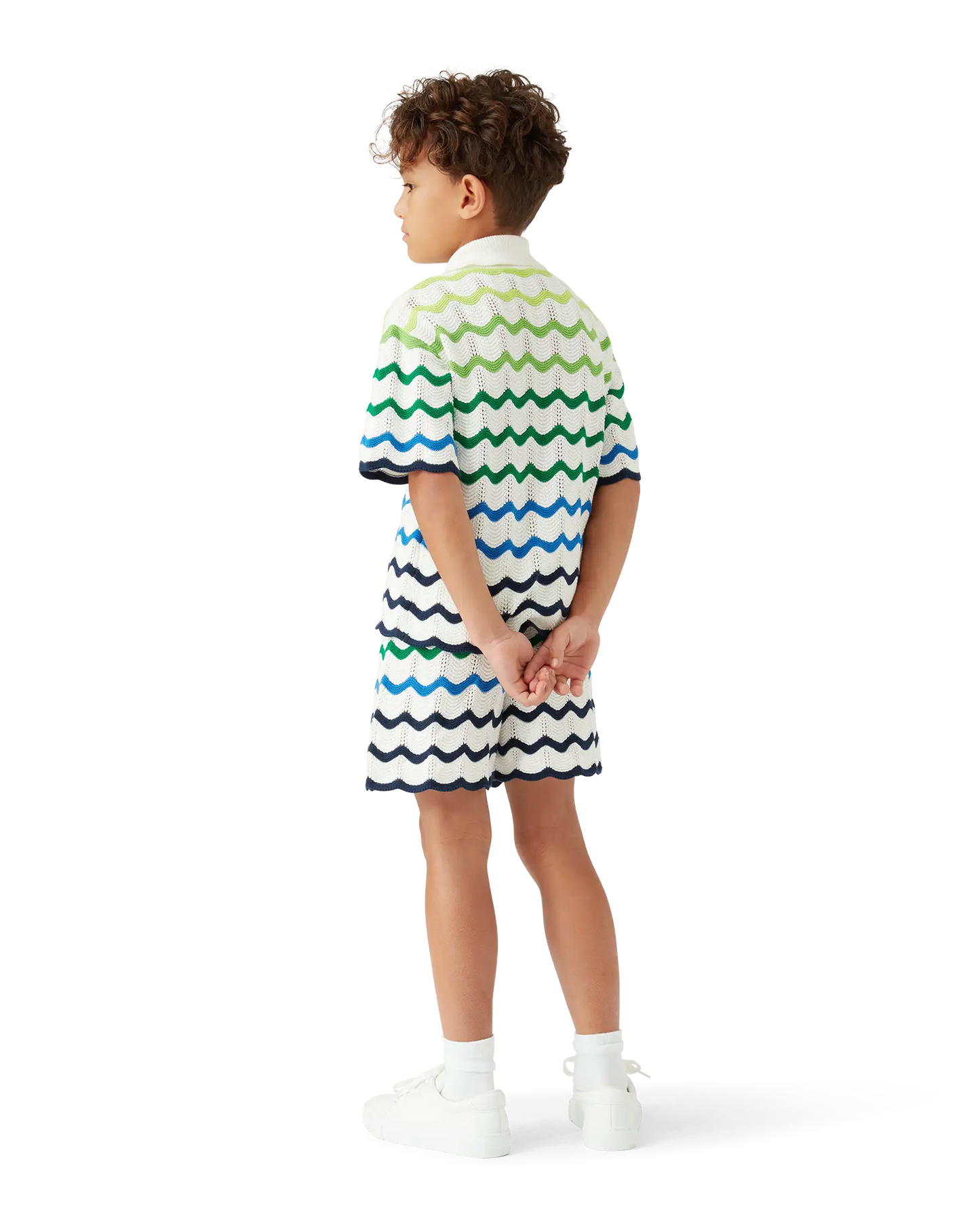 Children's Gradient Wave Knit Shorts