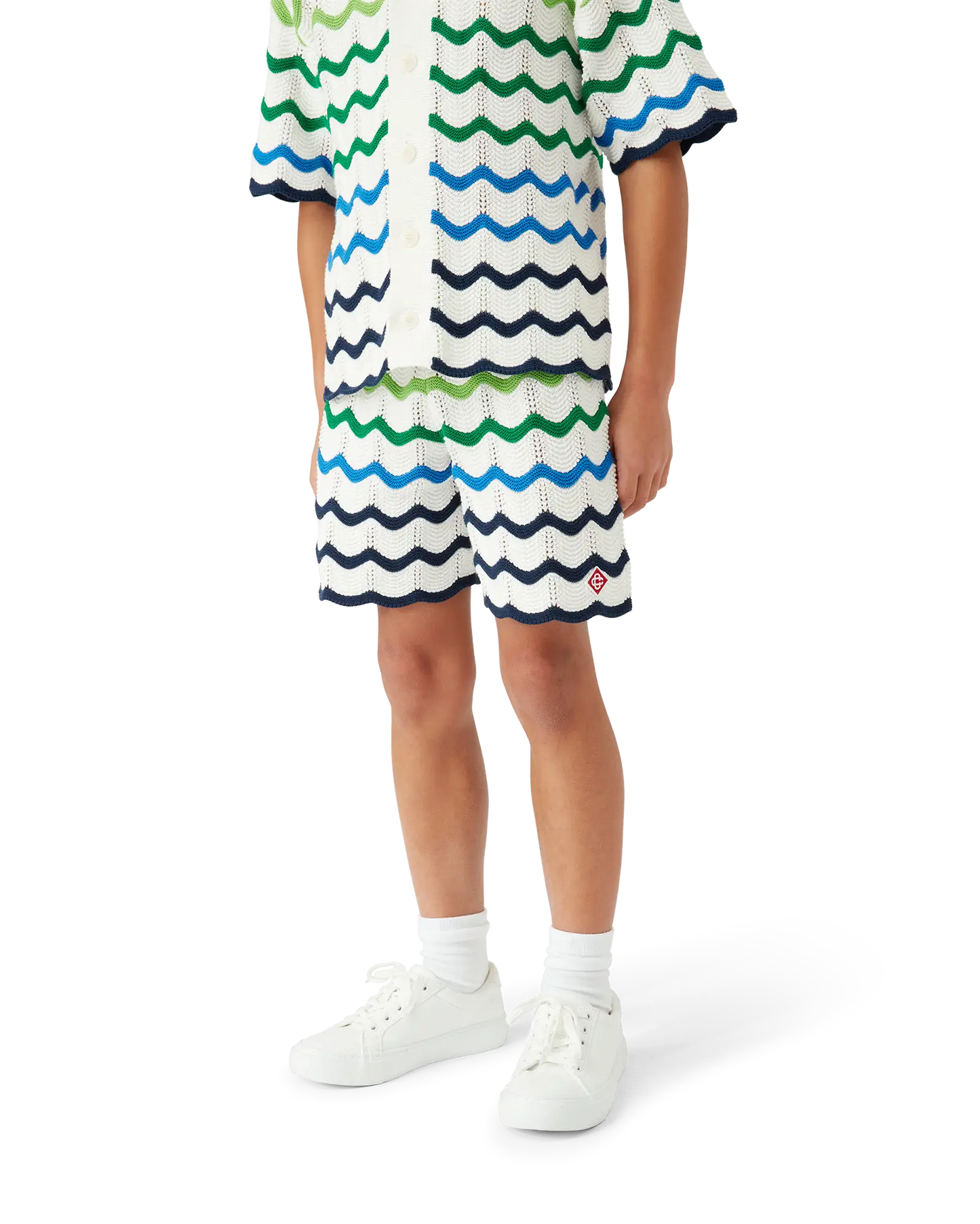 Children's Gradient Wave Knit Shorts