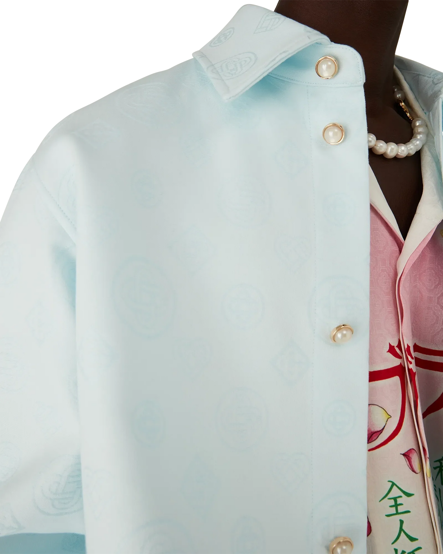 Cotton Monogram Long Sleeve Shirt