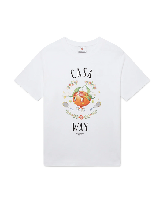 Casa Way Orange Mascot Short Sleeve T-Shirt