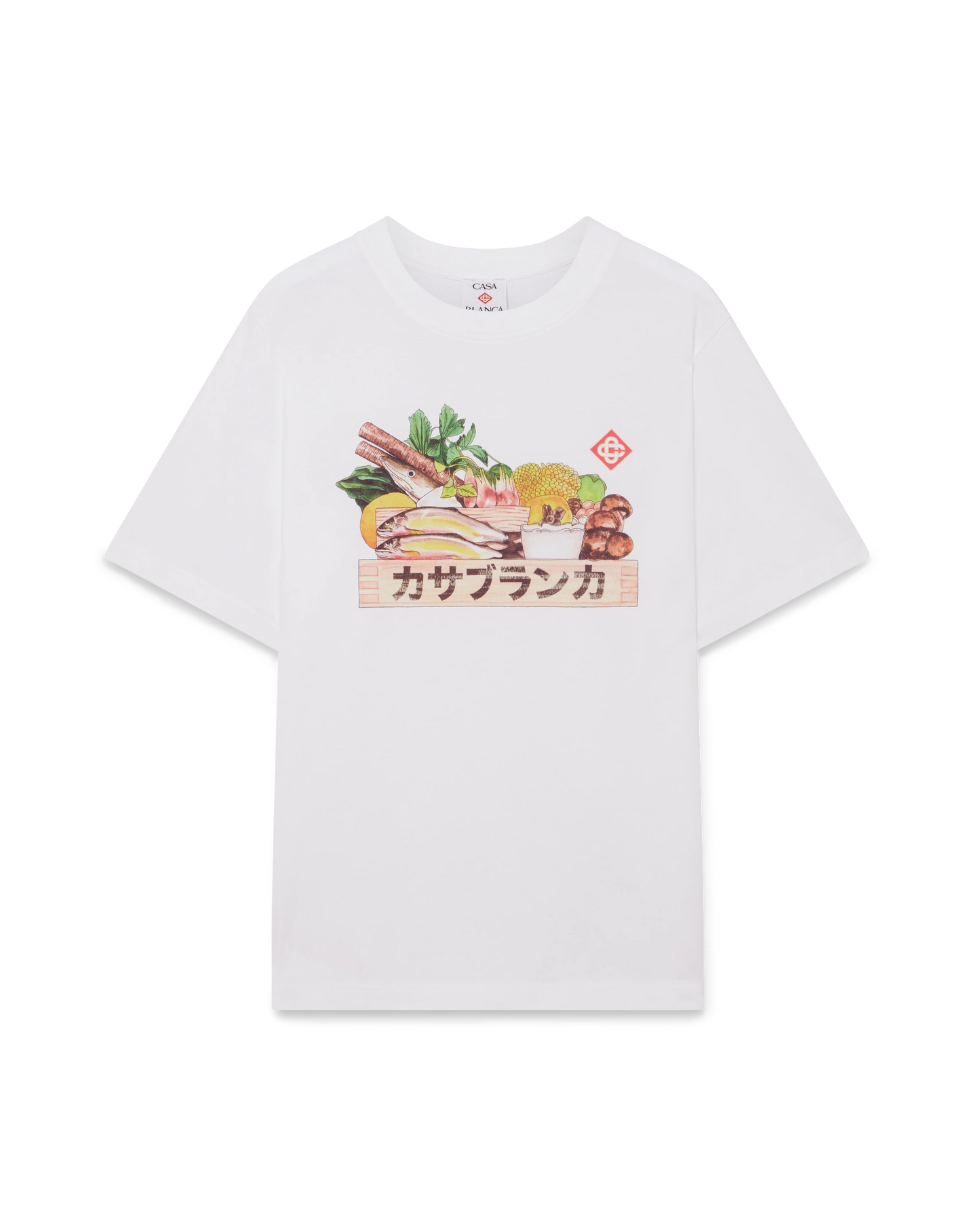 T-Shirt mit Zutaten-Aufdruck
