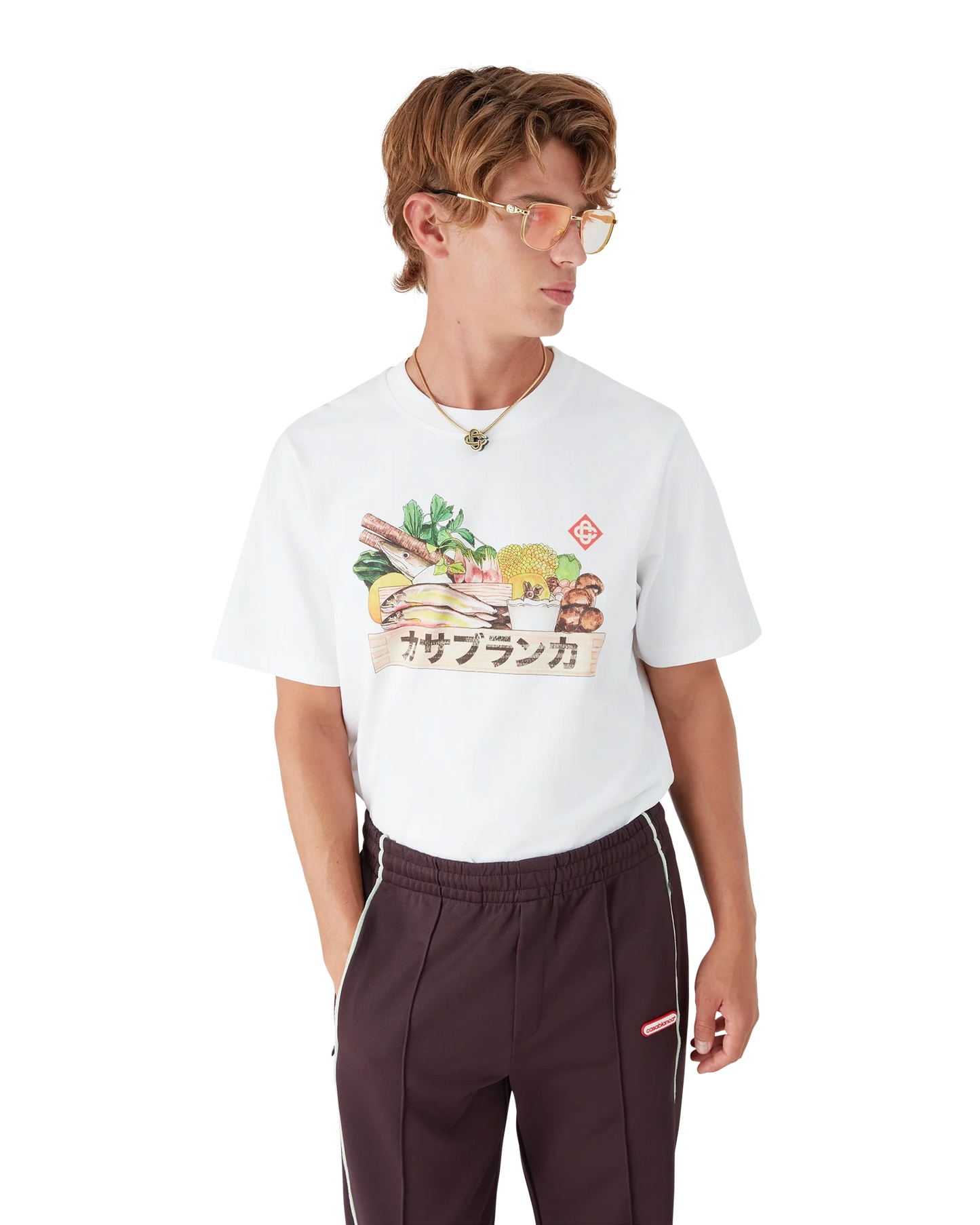 T-Shirt mit Zutaten-Aufdruck