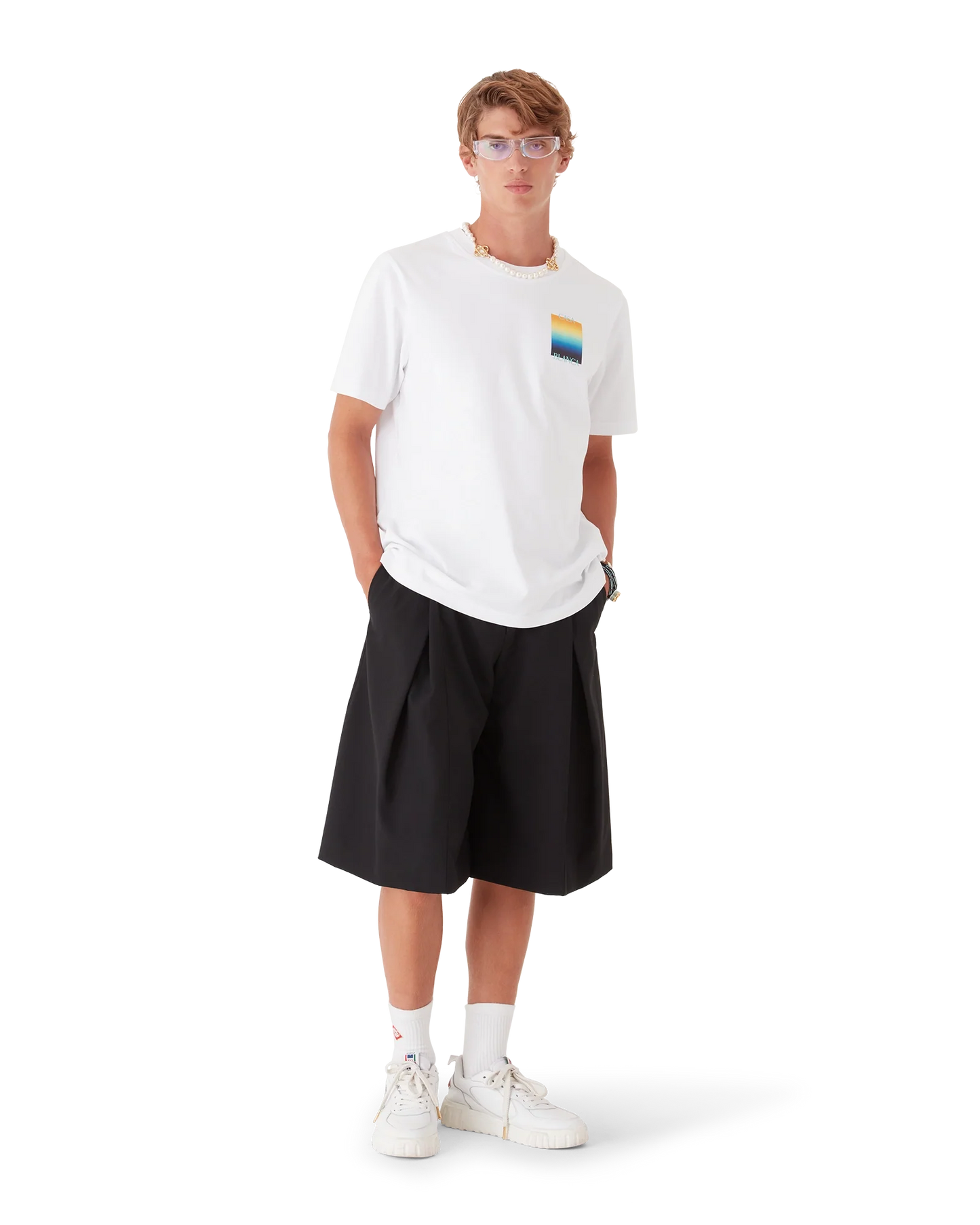 T-Shirt mit Farbverlauf und kurzen Ärmeln