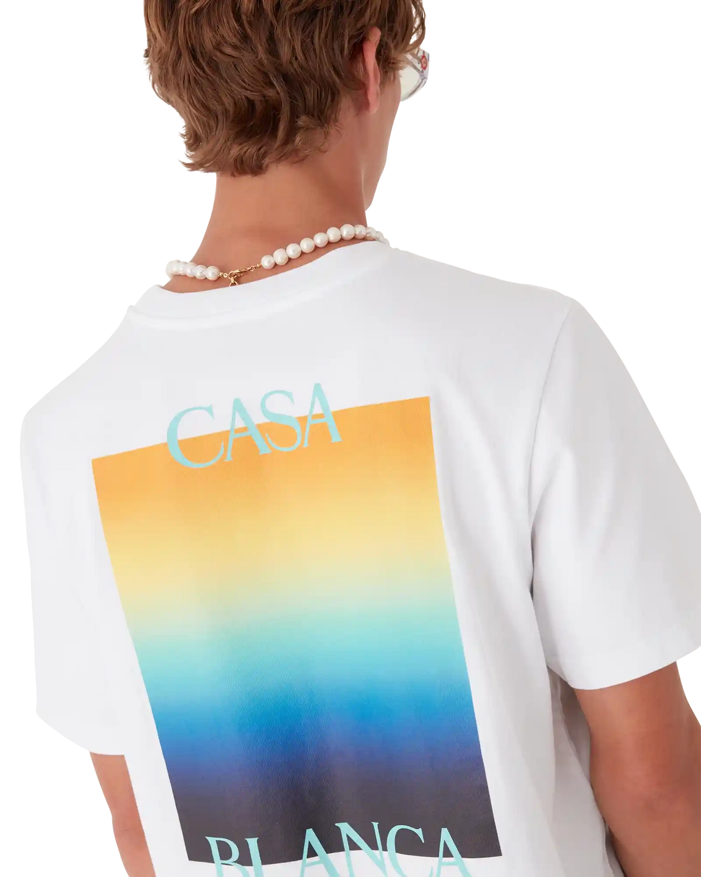 T-Shirt mit Farbverlauf und kurzen Ärmeln