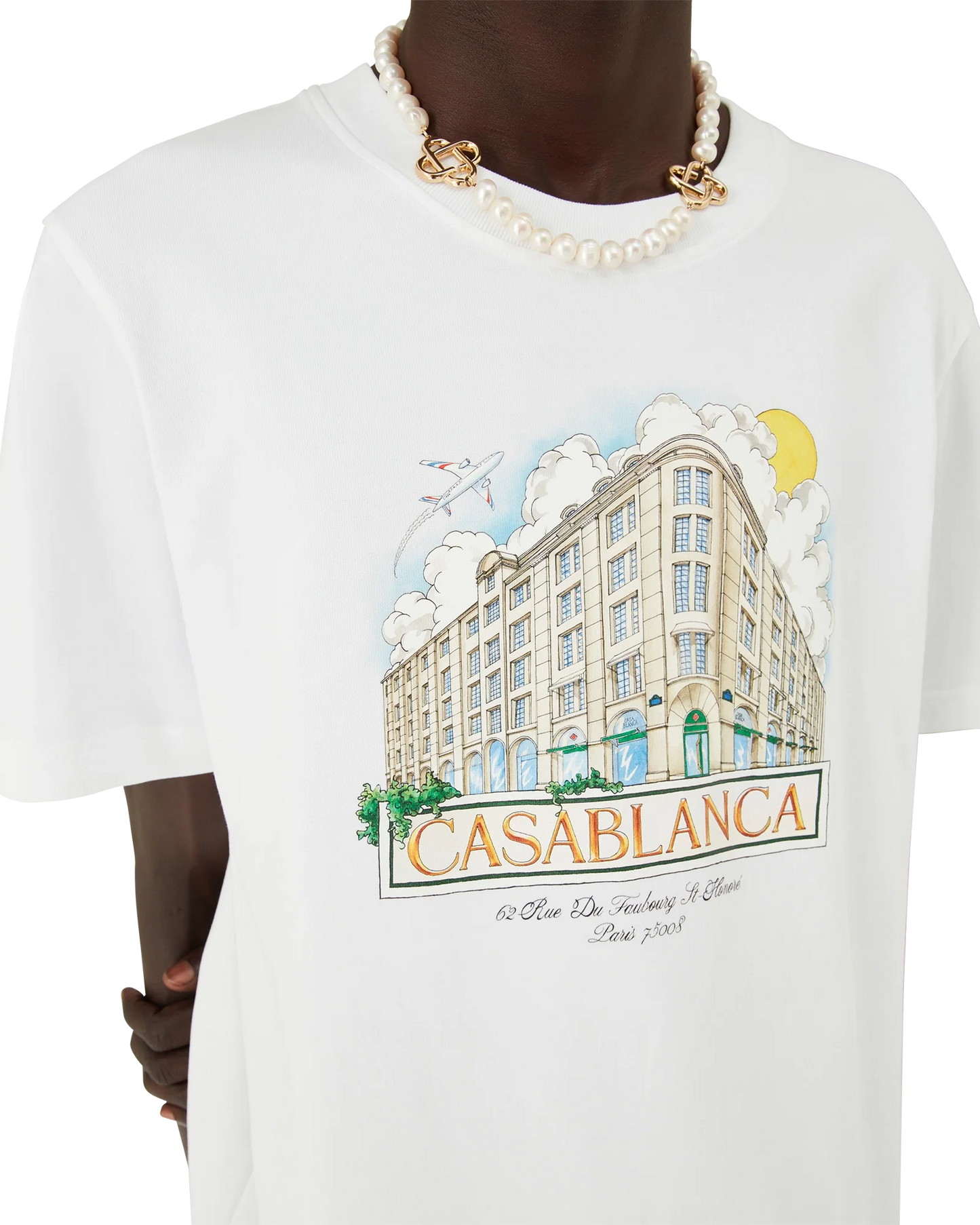 Paris Store Bedrucktes Kurzarm-T-Shirt