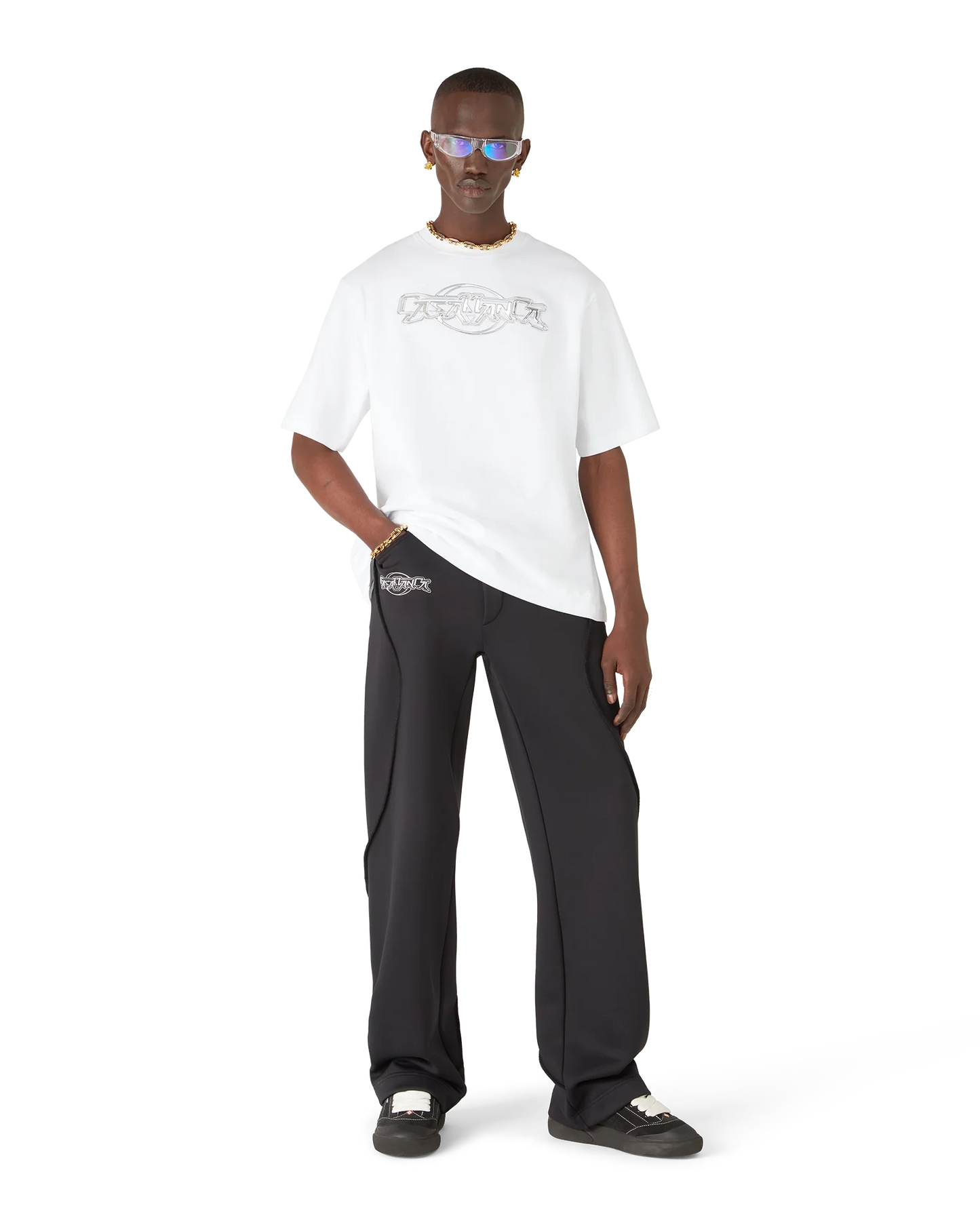Casablanca Chrome Oversized Short Sleeve T-Shirt