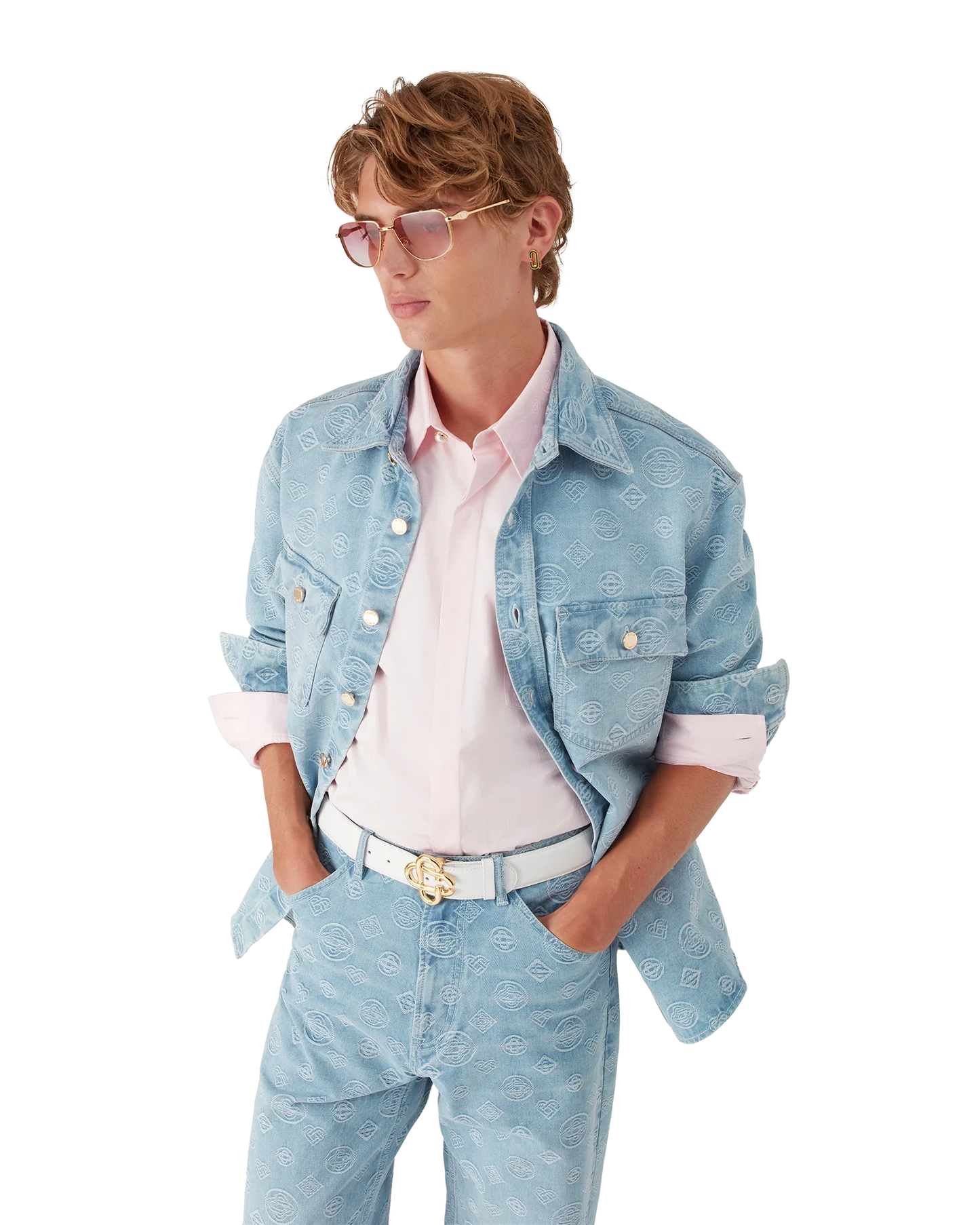 Denim Monogram Shirt