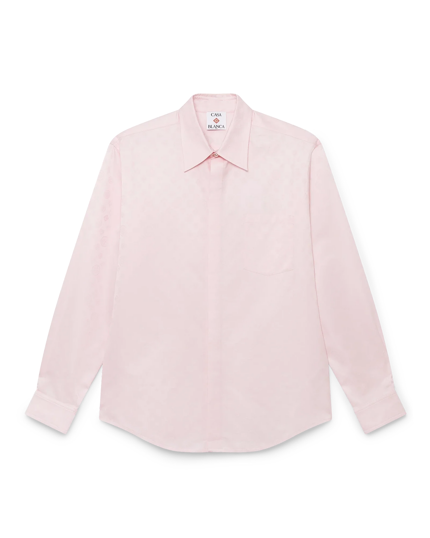 Cotton Monogram Long Sleeve Shirt