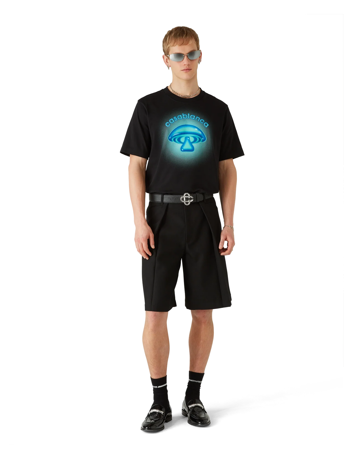 Cotton Tailored Belt Loop Shorts