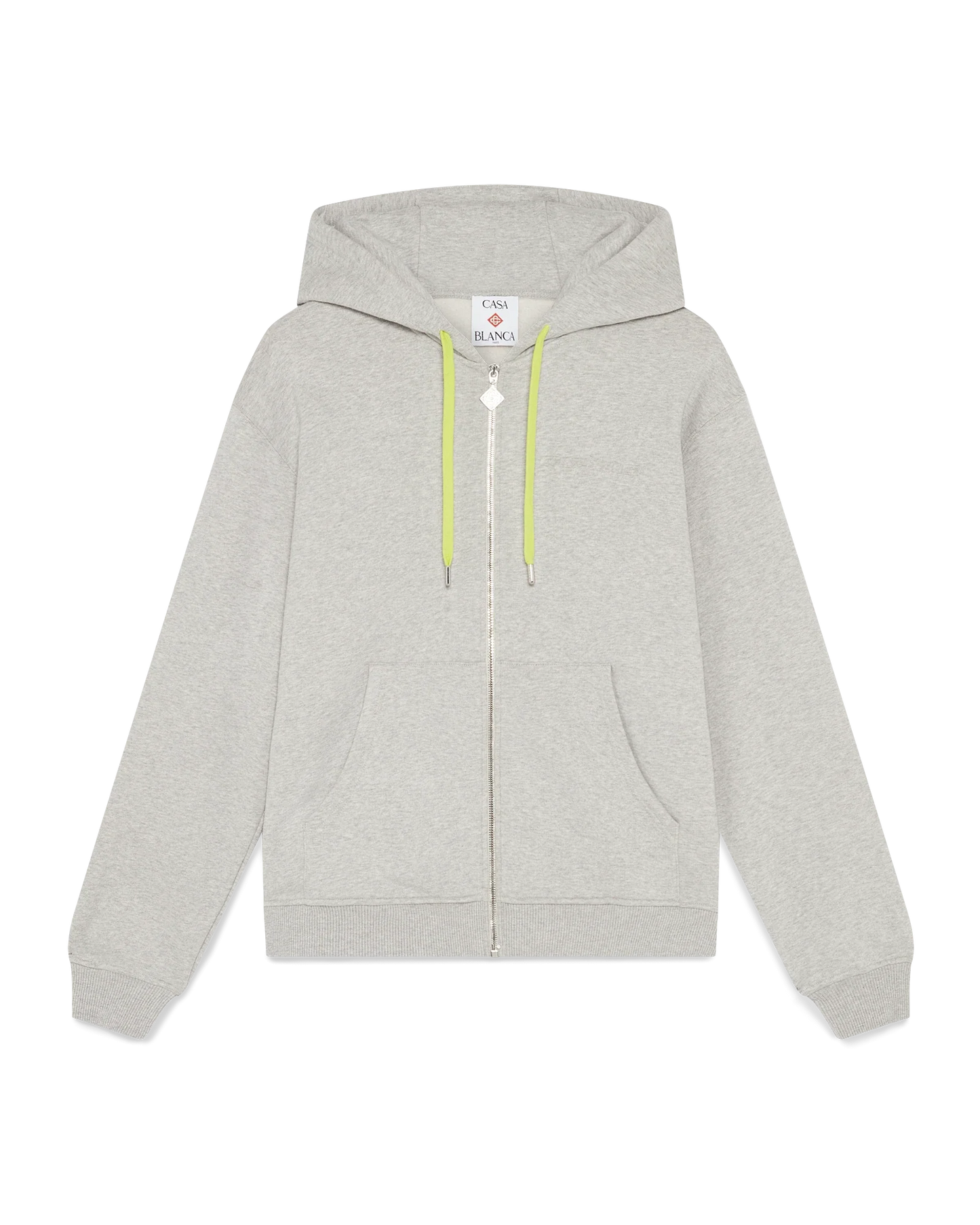Cashmere Blend Zip-Up Hooded Sweatshirt