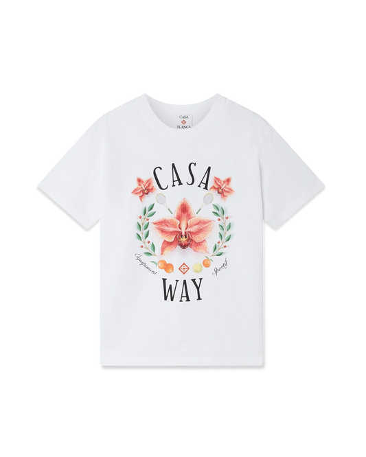 Casa Way Orchid Logo Short Sleeve T-Shirt