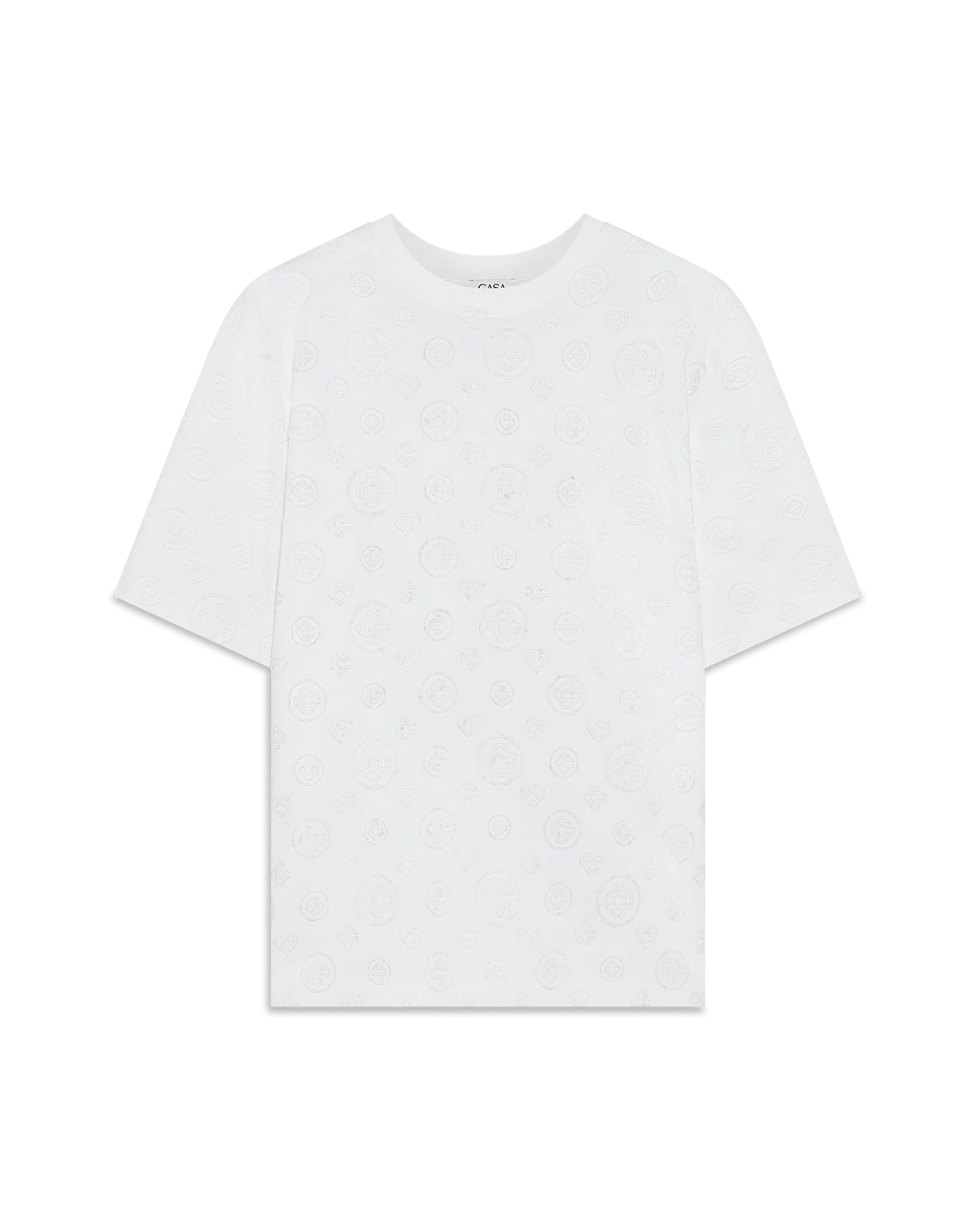 Applique Monogram Oversized Short Sleeve T-Shirt