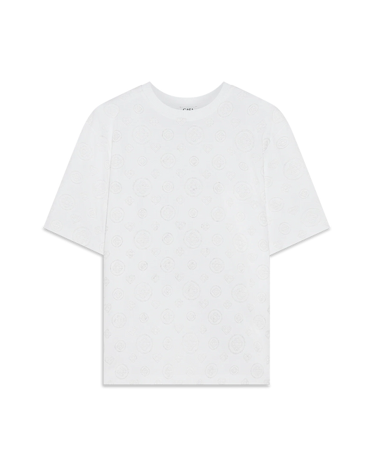 Applique Monogram Oversized Short Sleeve T-Shirt