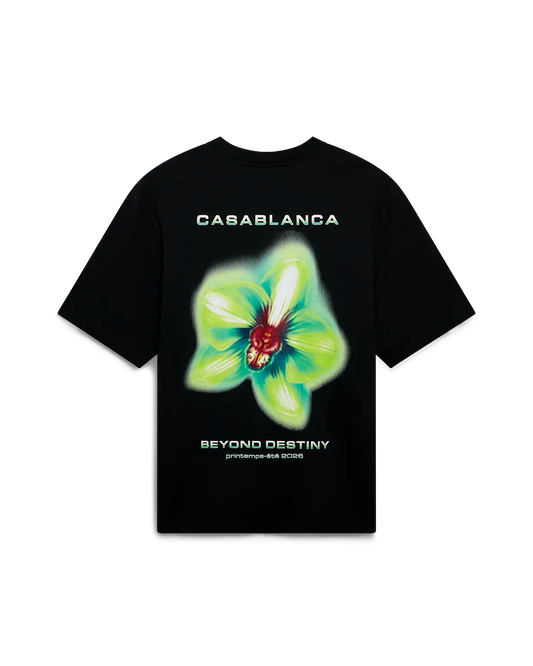 Glitch Orchid Übergroßes Kurzarm-T-Shirt