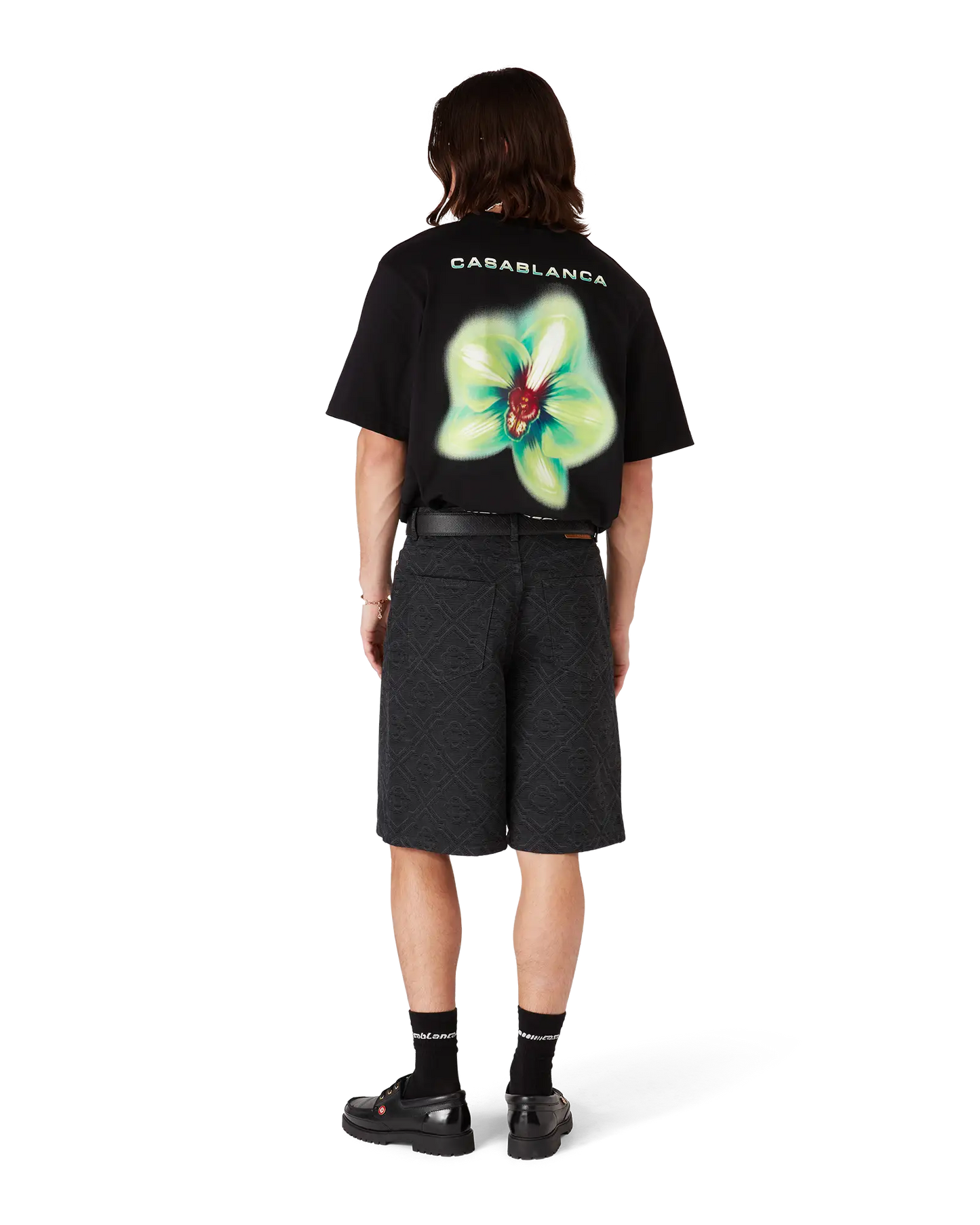 Glitch Orchid Übergroßes Kurzarm-T-Shirt