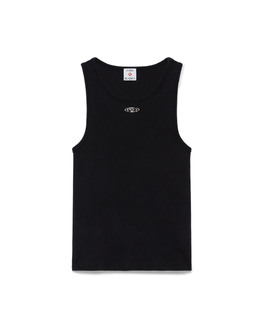 Ausgeblichenes geripptes Tanktop