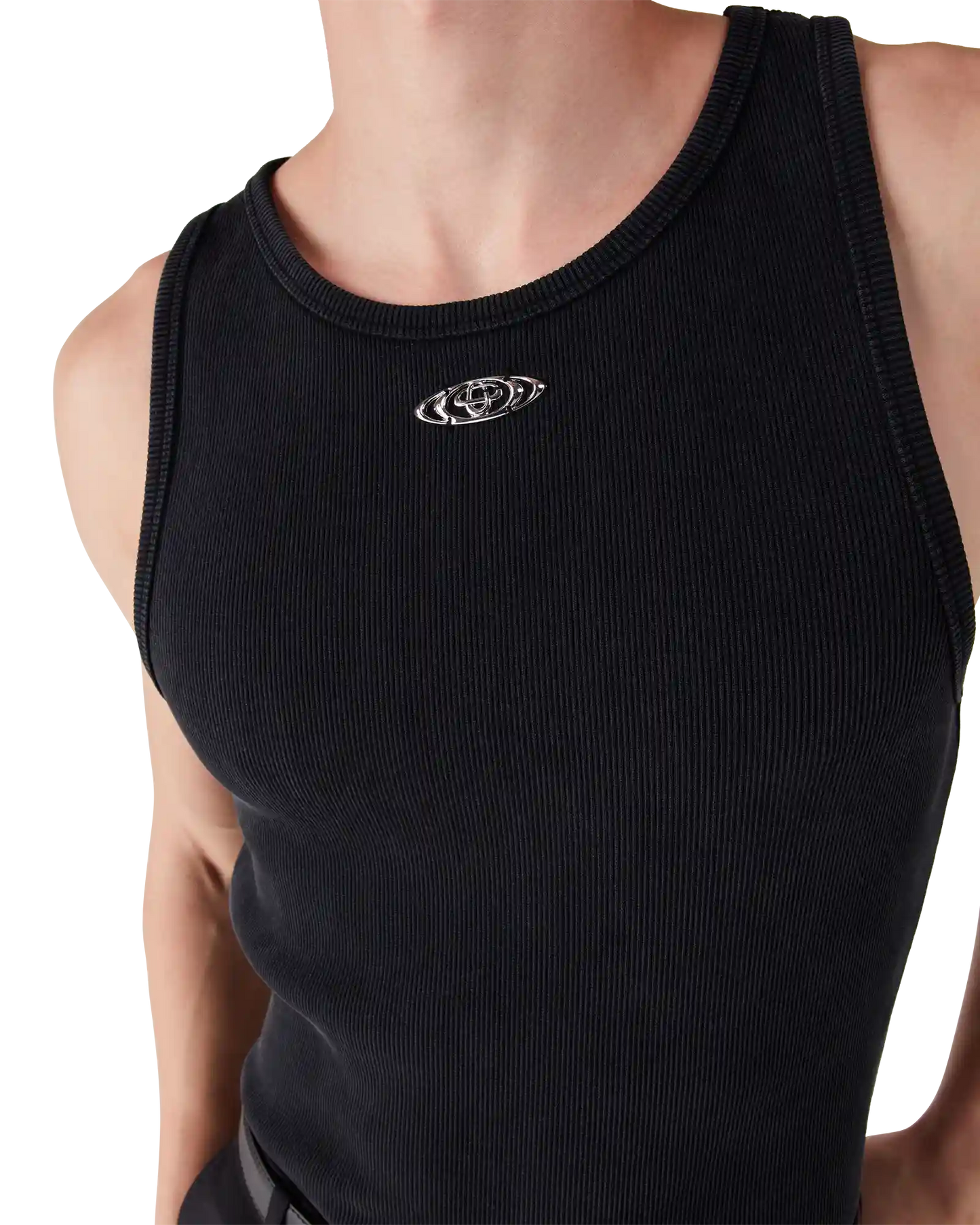 Ausgeblichenes geripptes Tanktop