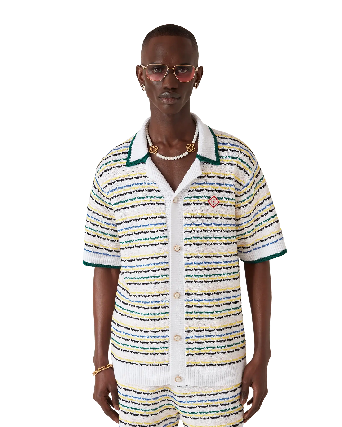 Tuck Stitch Short Sleeve Shirt