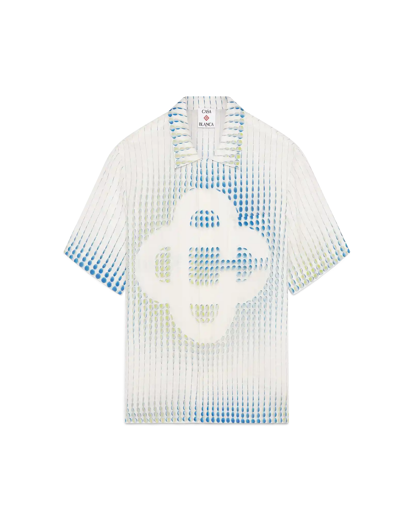 Dots Short Sleeve Linen Shirt