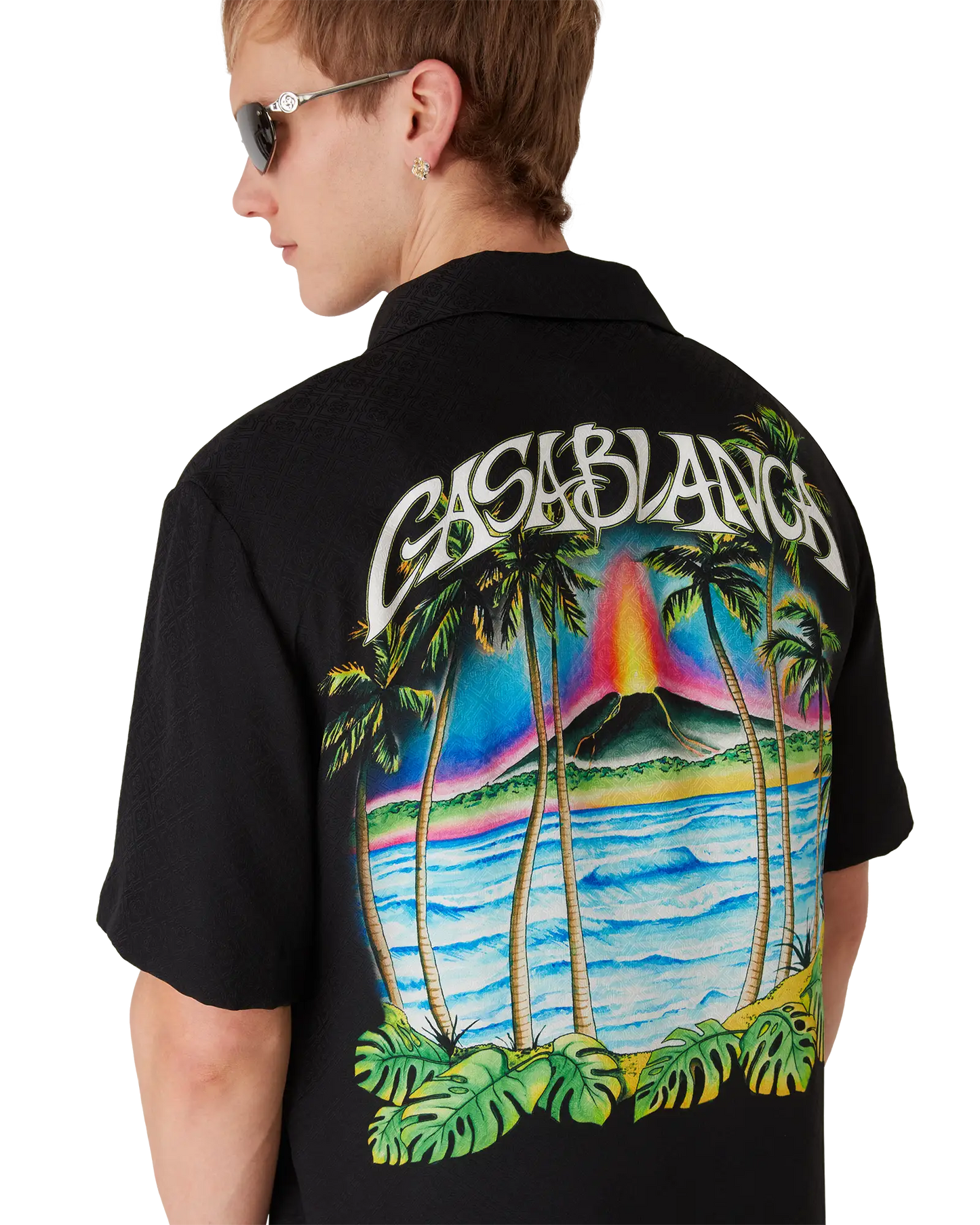 Volcano Short Sleeve Jacquard Shirt