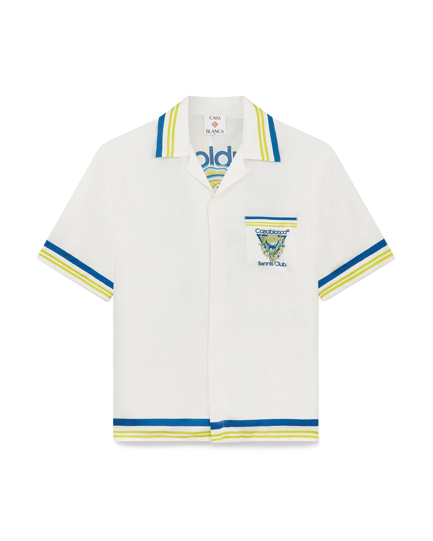 Tennis Club Short Sleeve Silk Shirt
