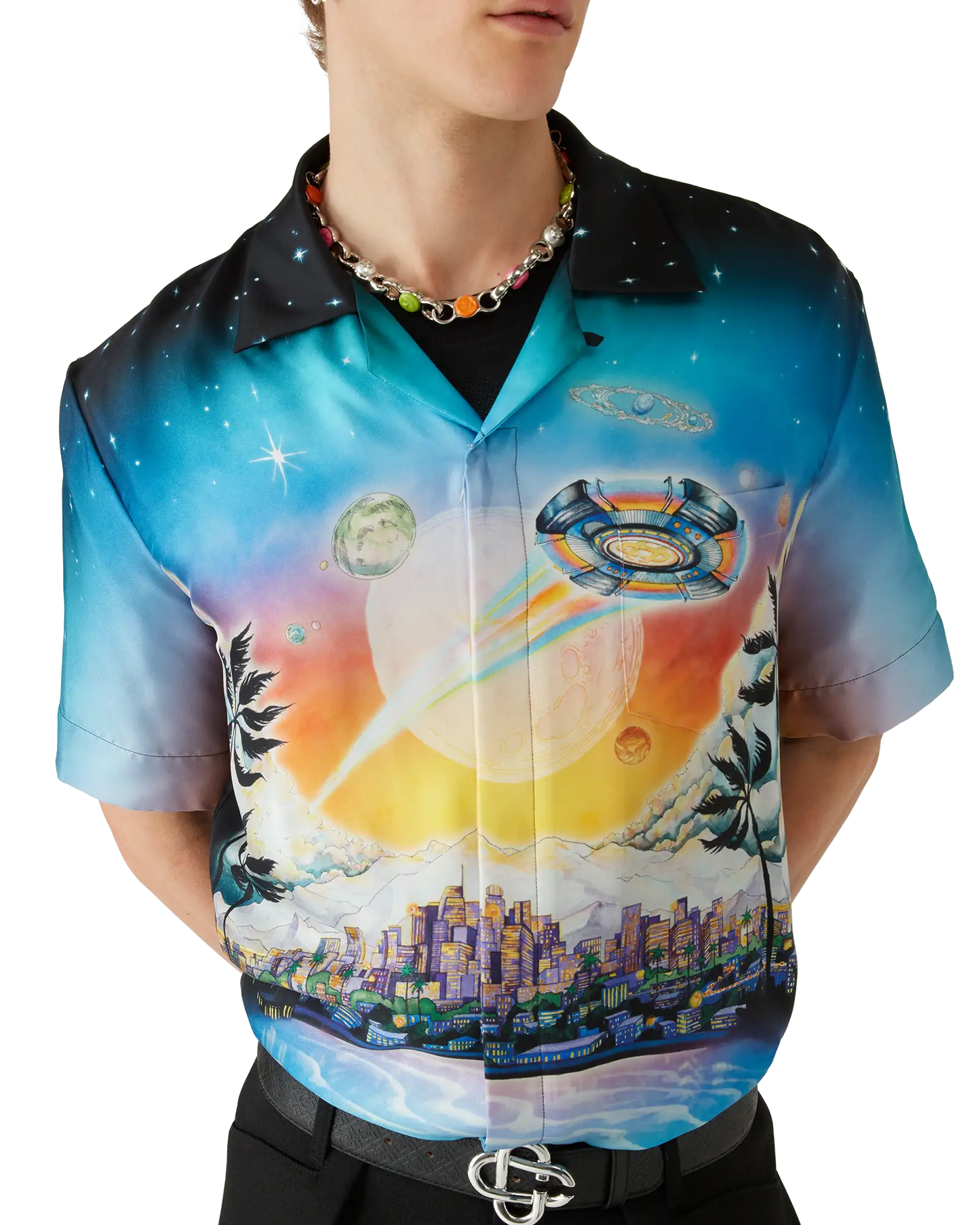 La Prémonition Short Sleeve Silk Shirt