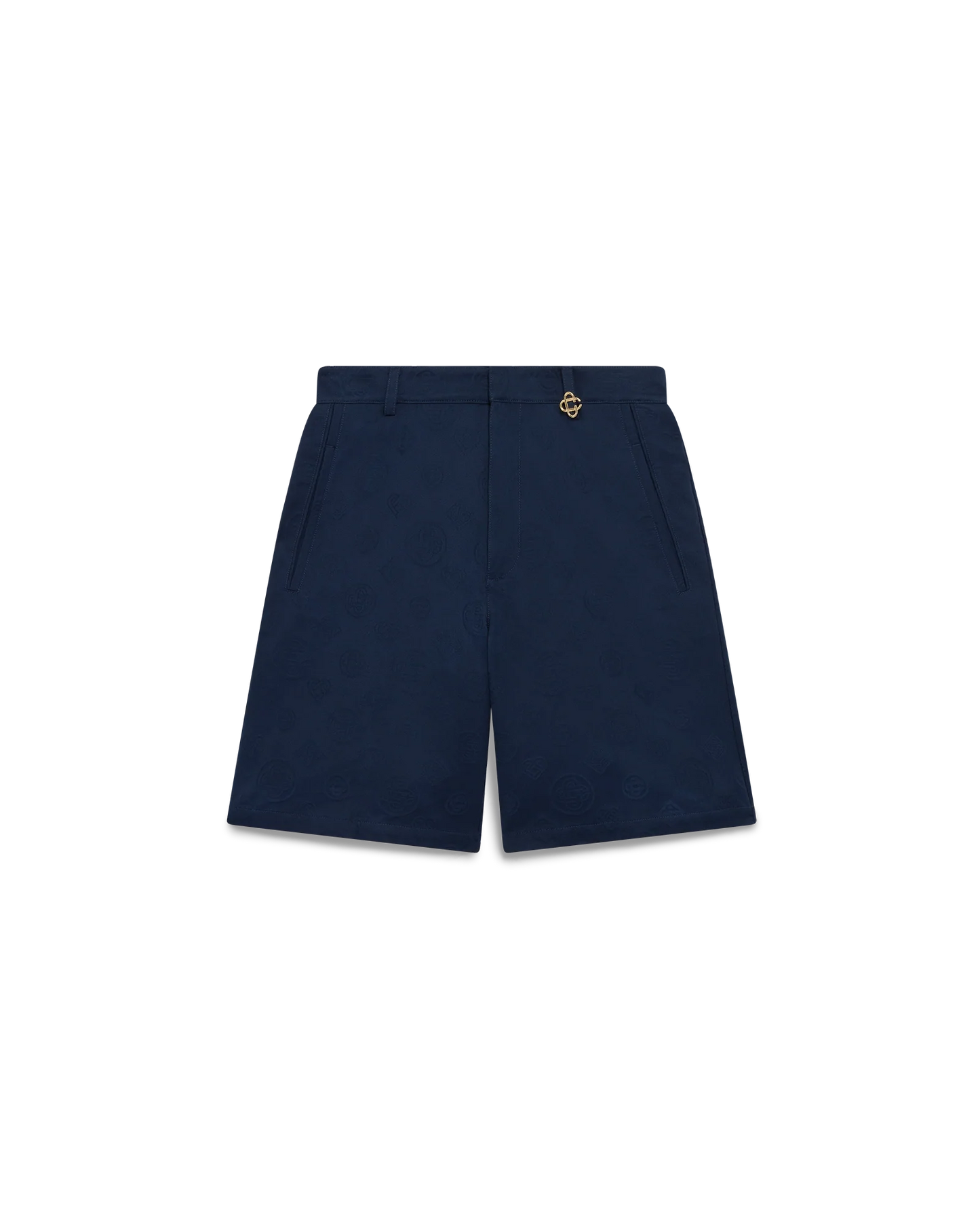 Navy Monogram Shorts