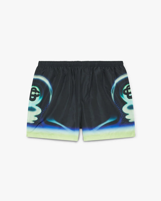 Black Sporchid Printed Swim Shorts