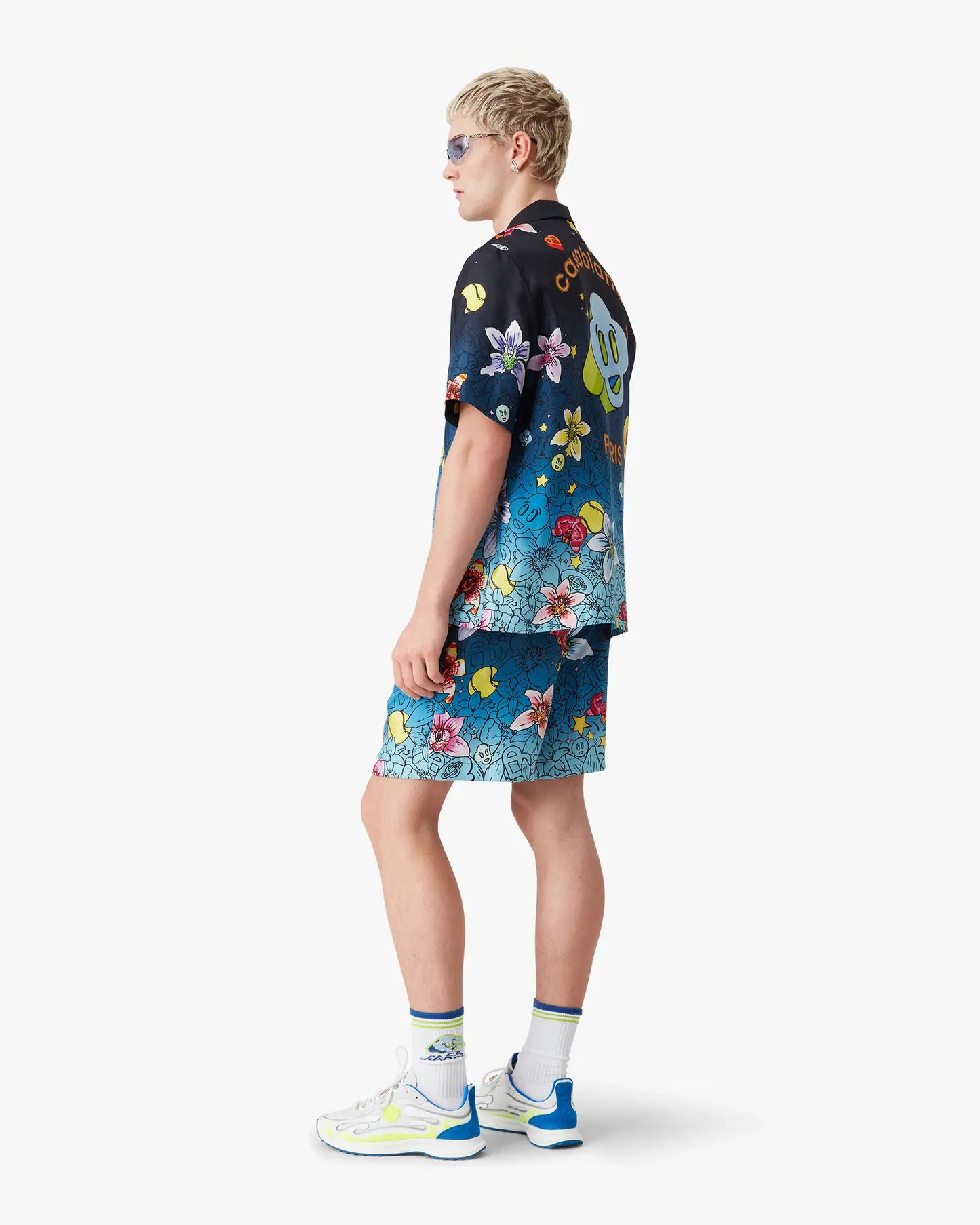 Collage D'Icones Graphiques Silk Shorts