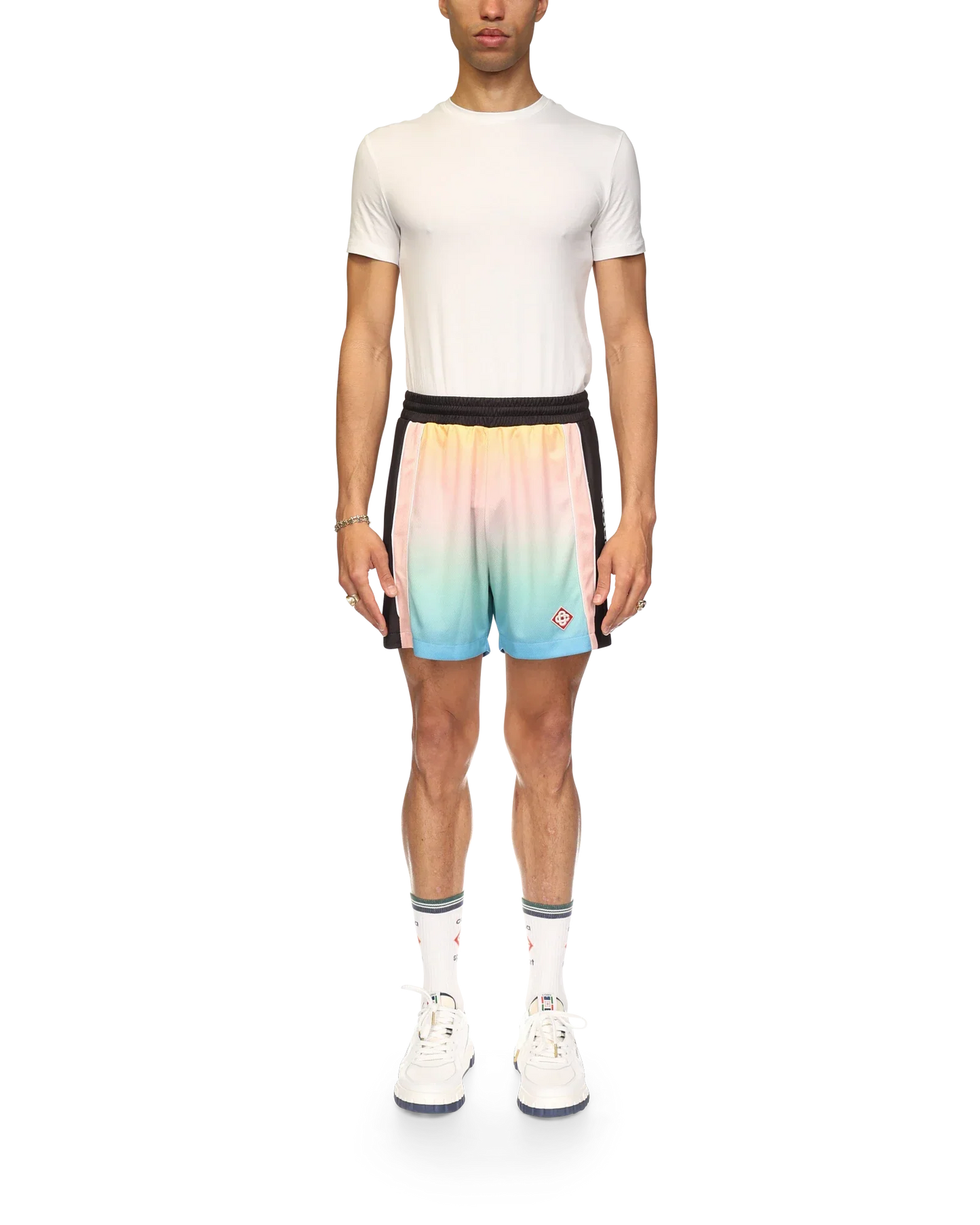 Pastel Gradient Football Shorts