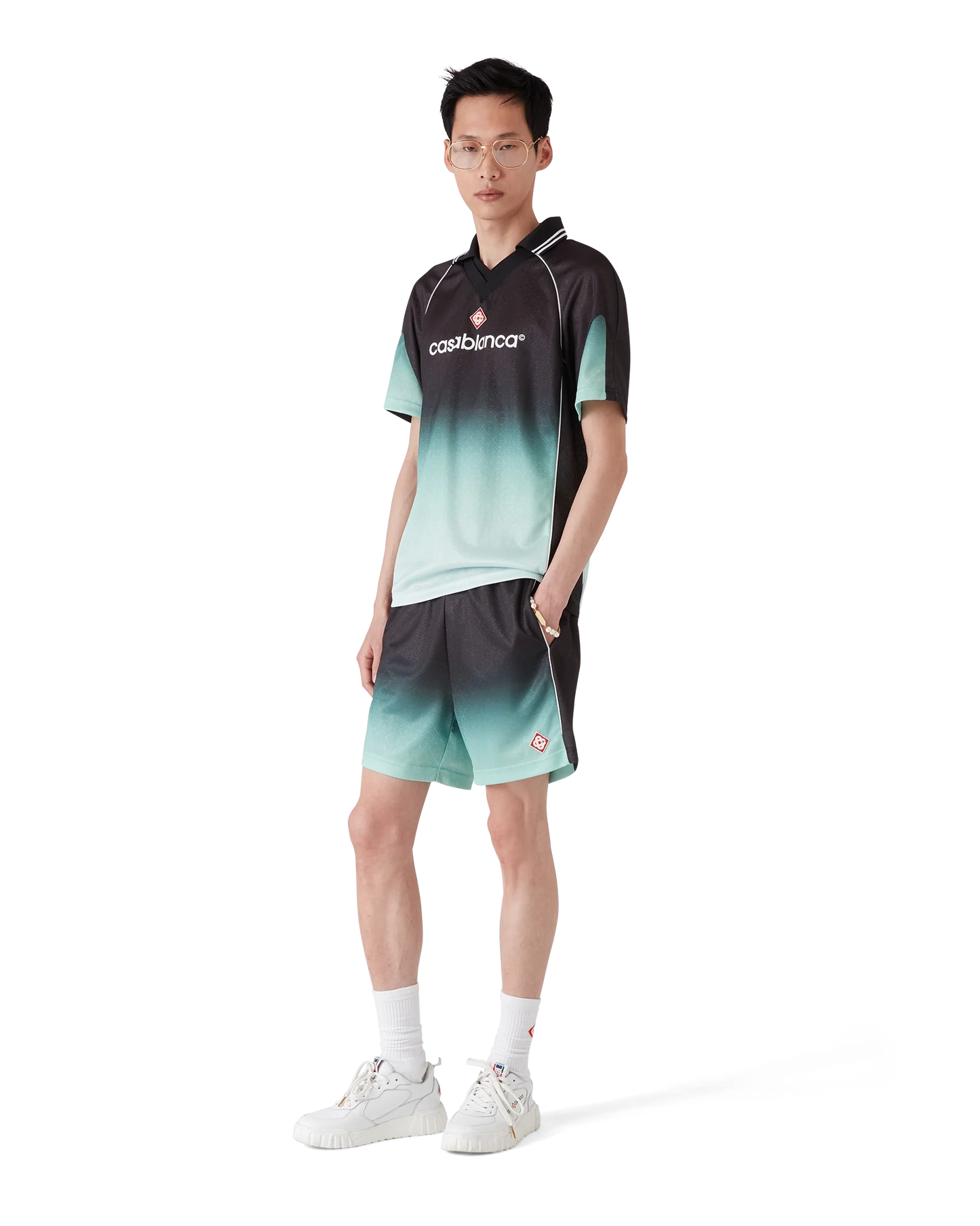 Gradient Monogram Jacquard Football Shorts