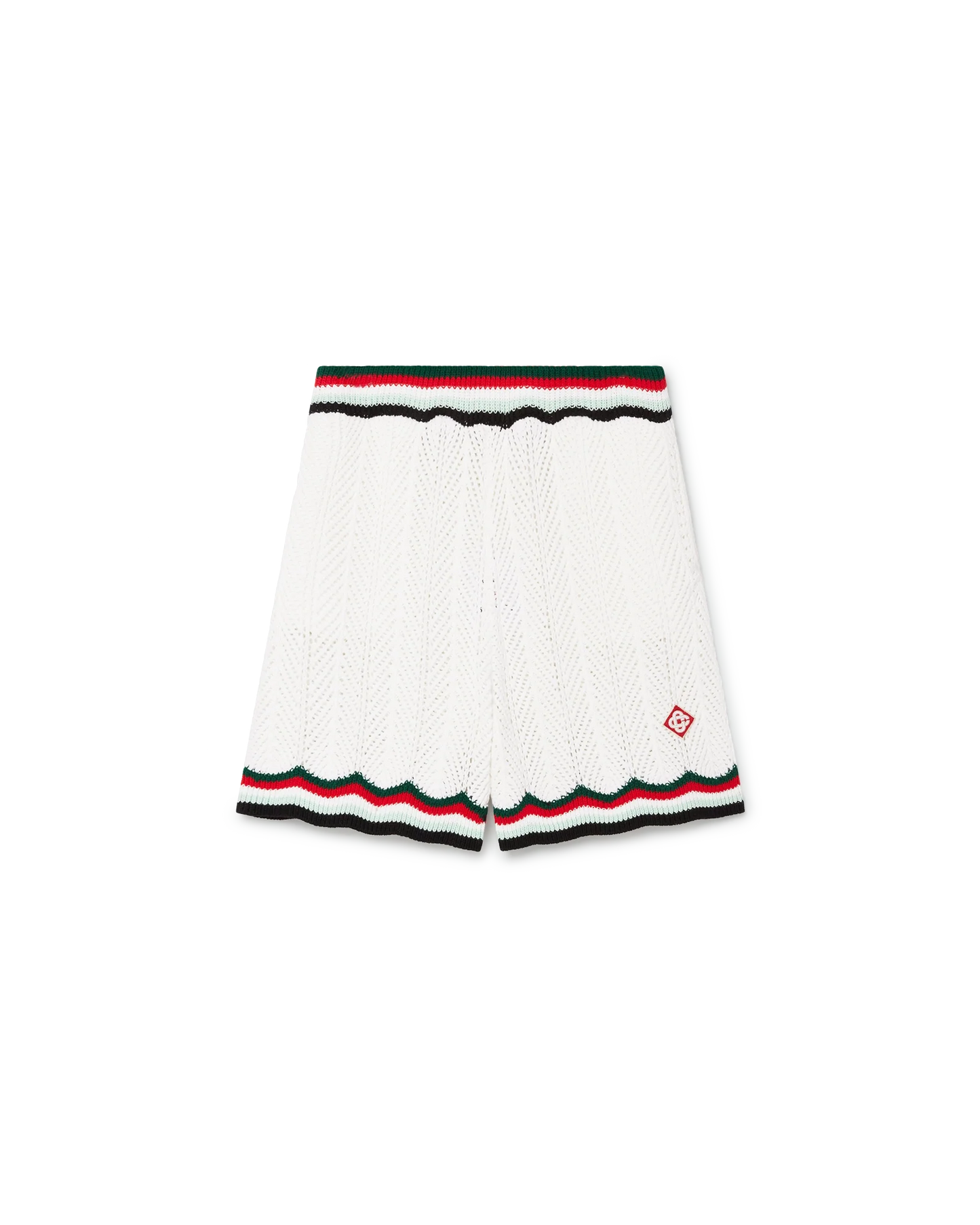 Cotton Chevron Crochet Shorts