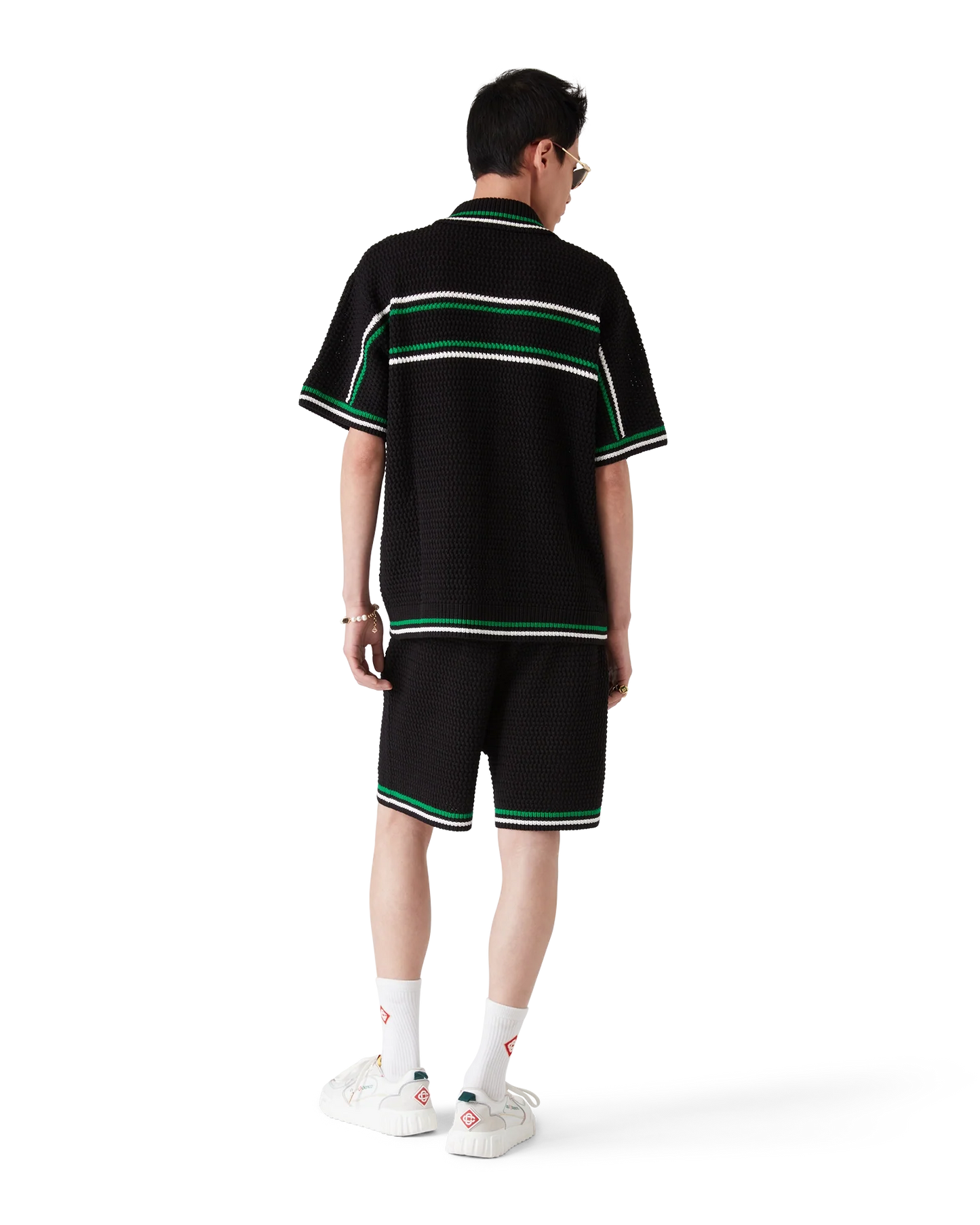 Tennis Short Sleeve Crochet Shirt