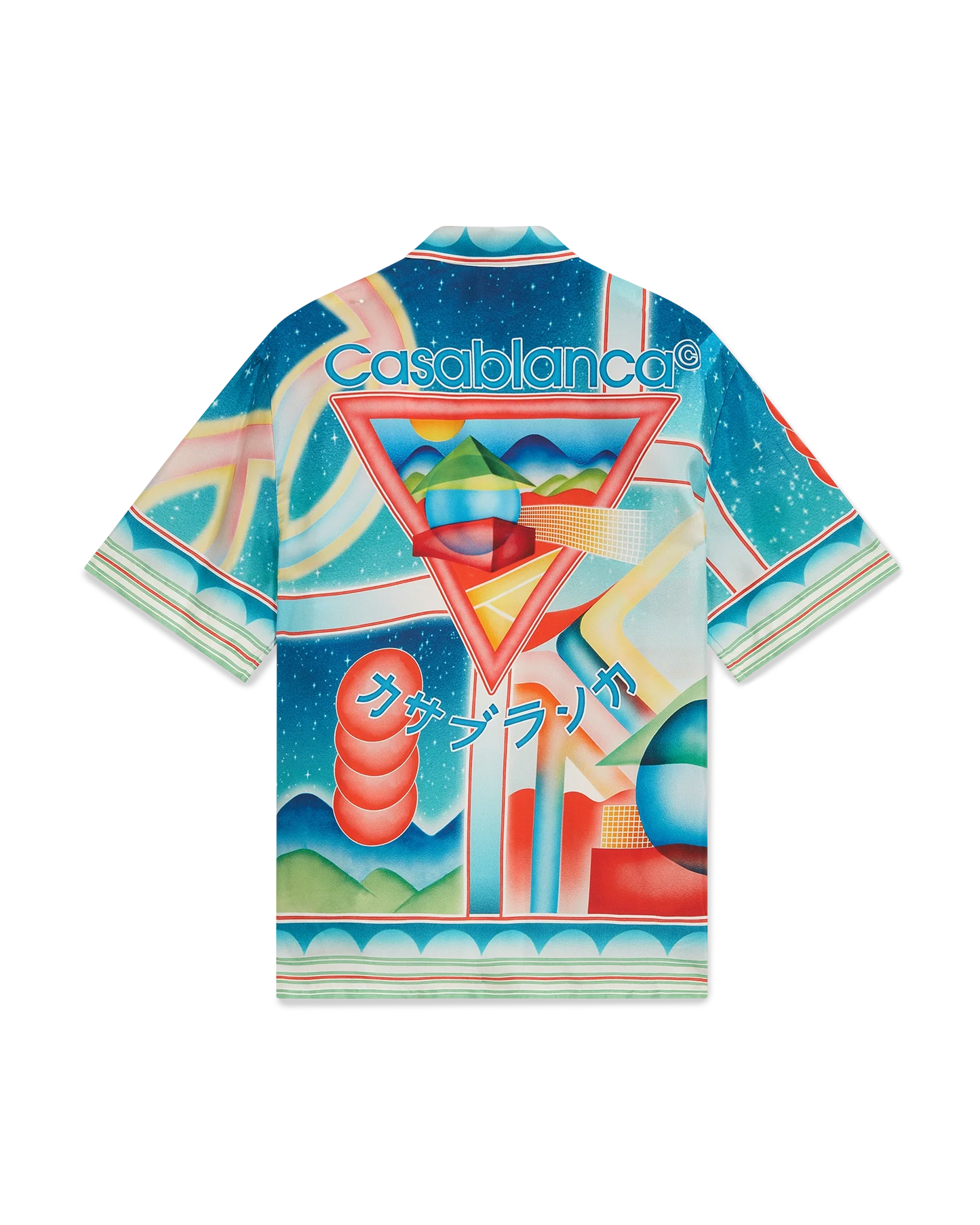 Galaxy Court Short Sleeve Silk Shirt